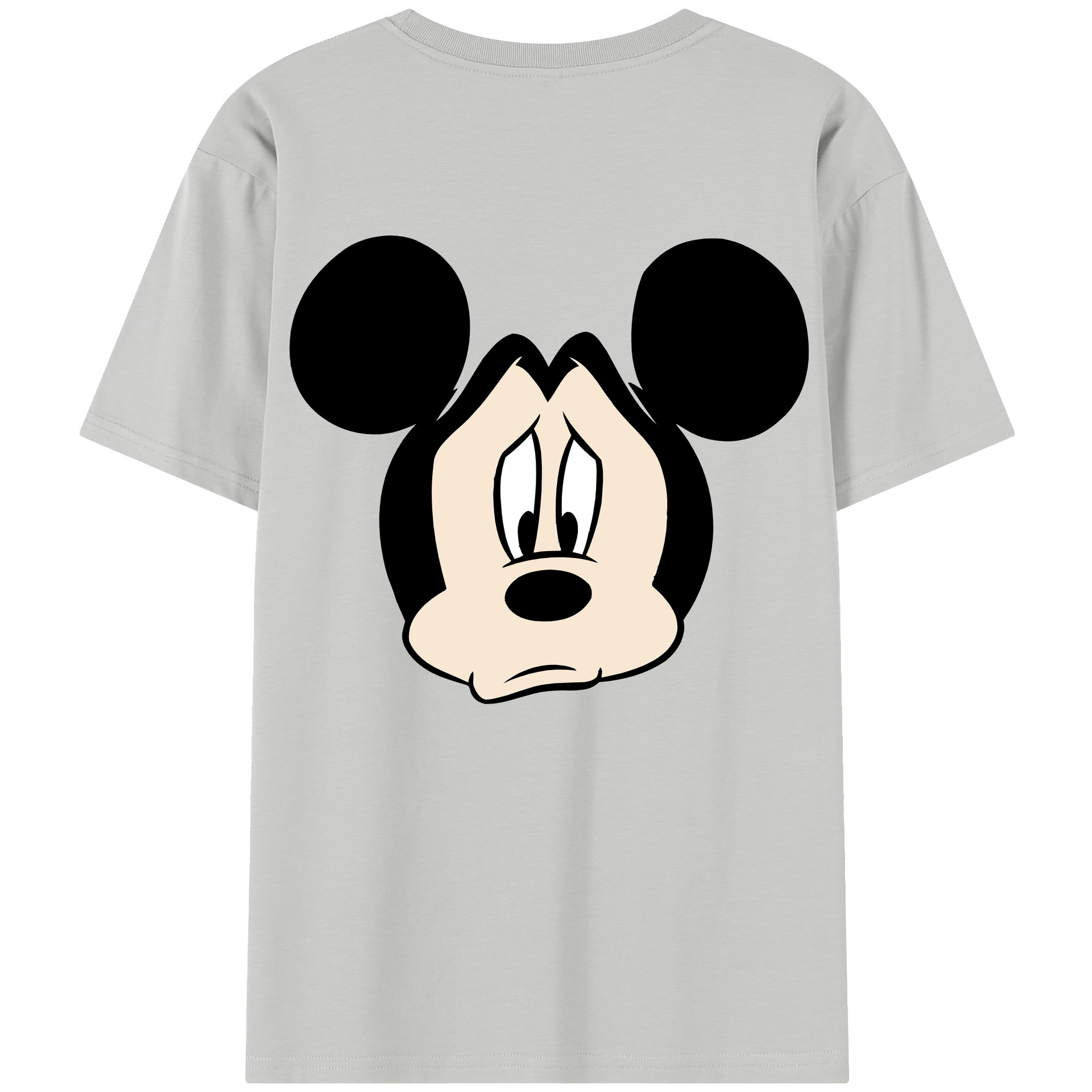 （画像用） ミッキーマウス Mickey Mouse レディース半袖Tシャツ(バックプリント)