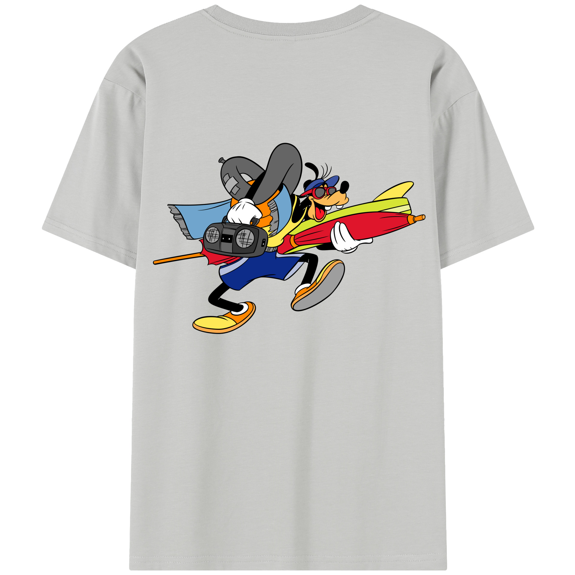 （画像用） ミッキーマウス Mickey Mouse レディース半袖Tシャツ(バックプリント)