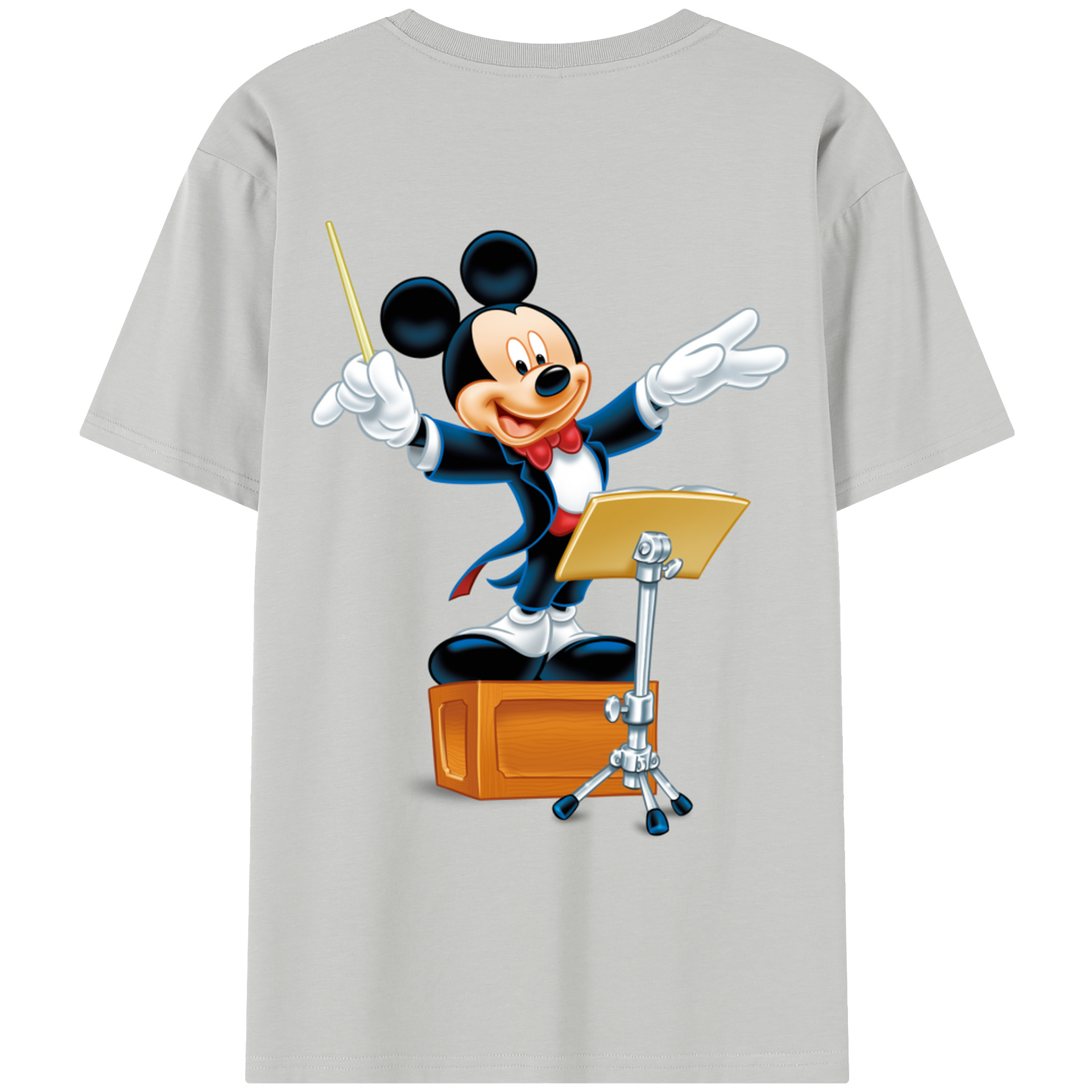 （画像用） ミッキーマウス Mickey Mouse レディース半袖Tシャツ(バックプリント)