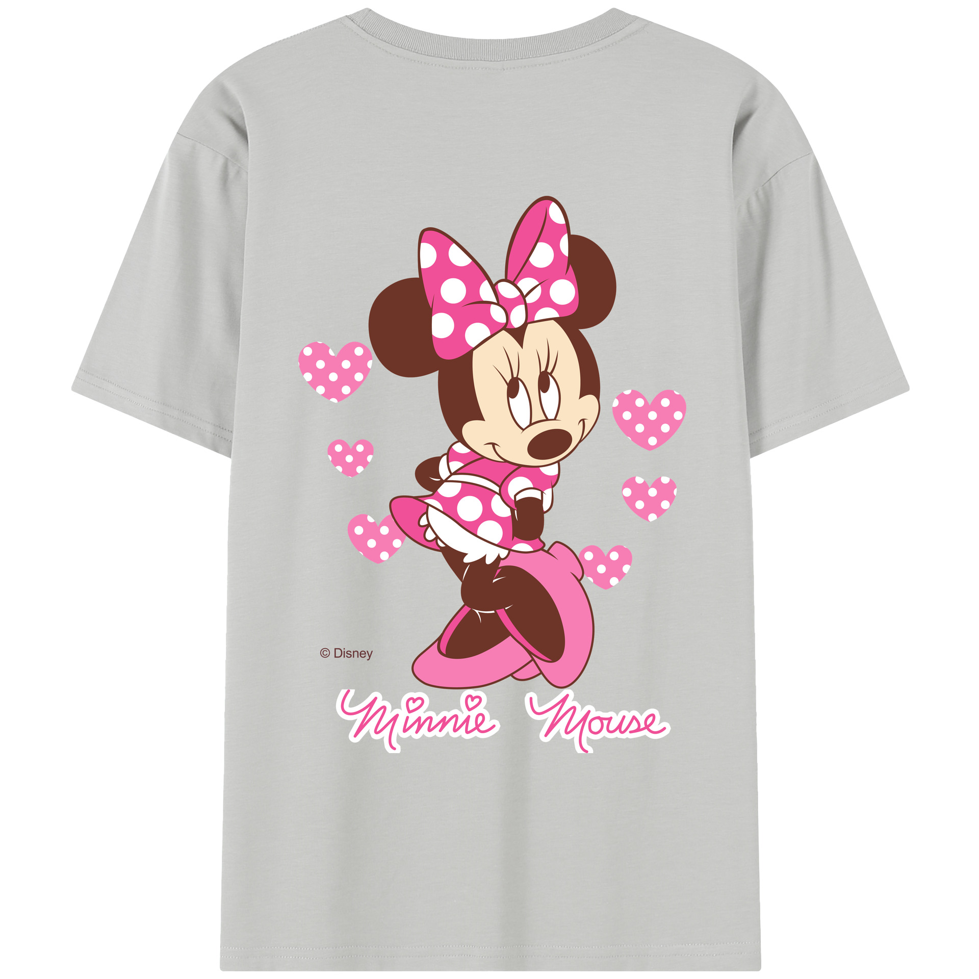（画像用） ミッキーマウス Mickey Mouse レディース半袖Tシャツ(バックプリント)