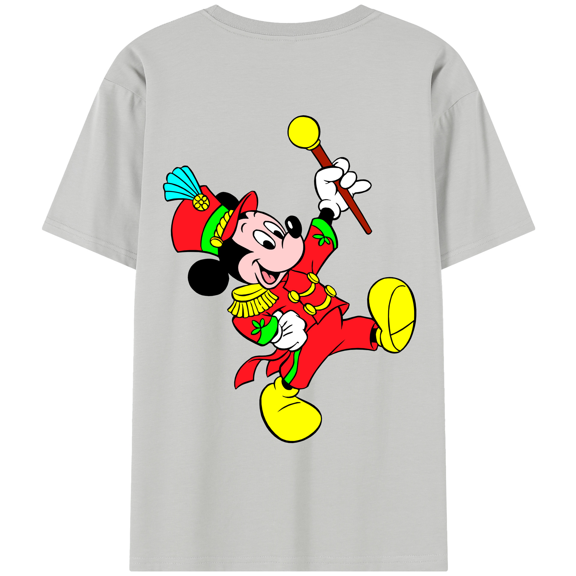 （画像用） ミッキーマウス Mickey Mouse レディース半袖Tシャツ(バックプリント)