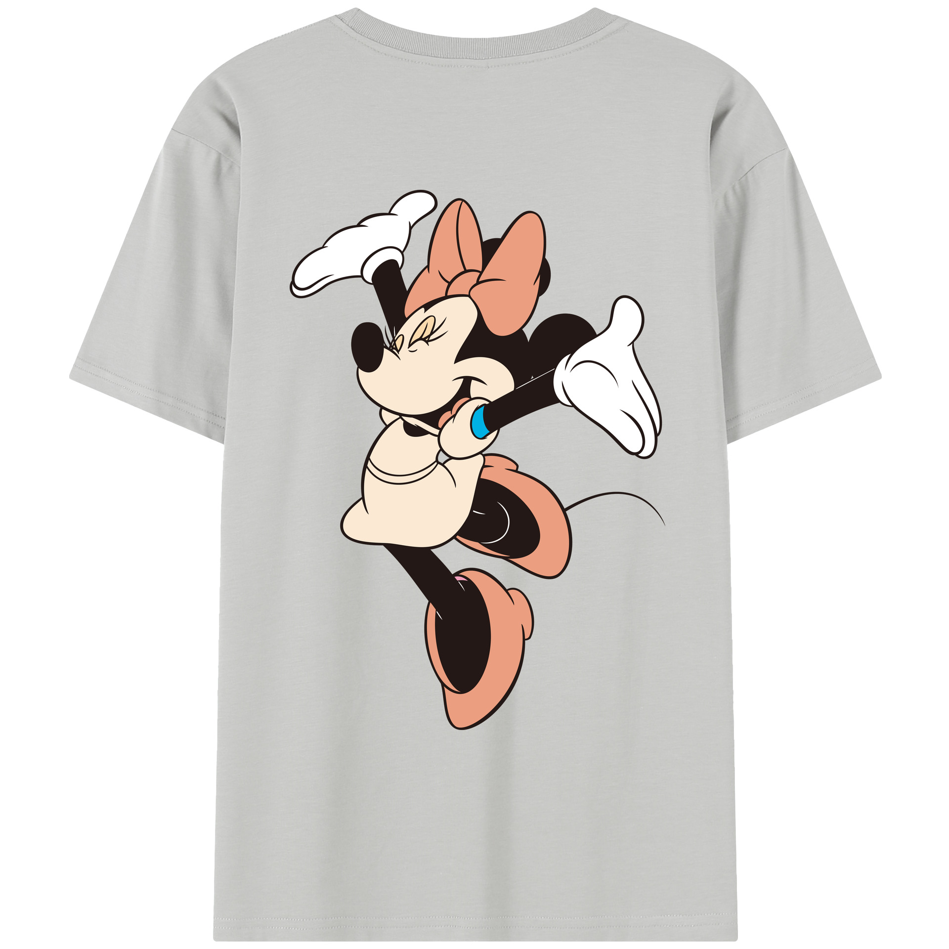 （画像用） ミッキーマウス Mickey Mouse レディース半袖Tシャツ(バックプリント)