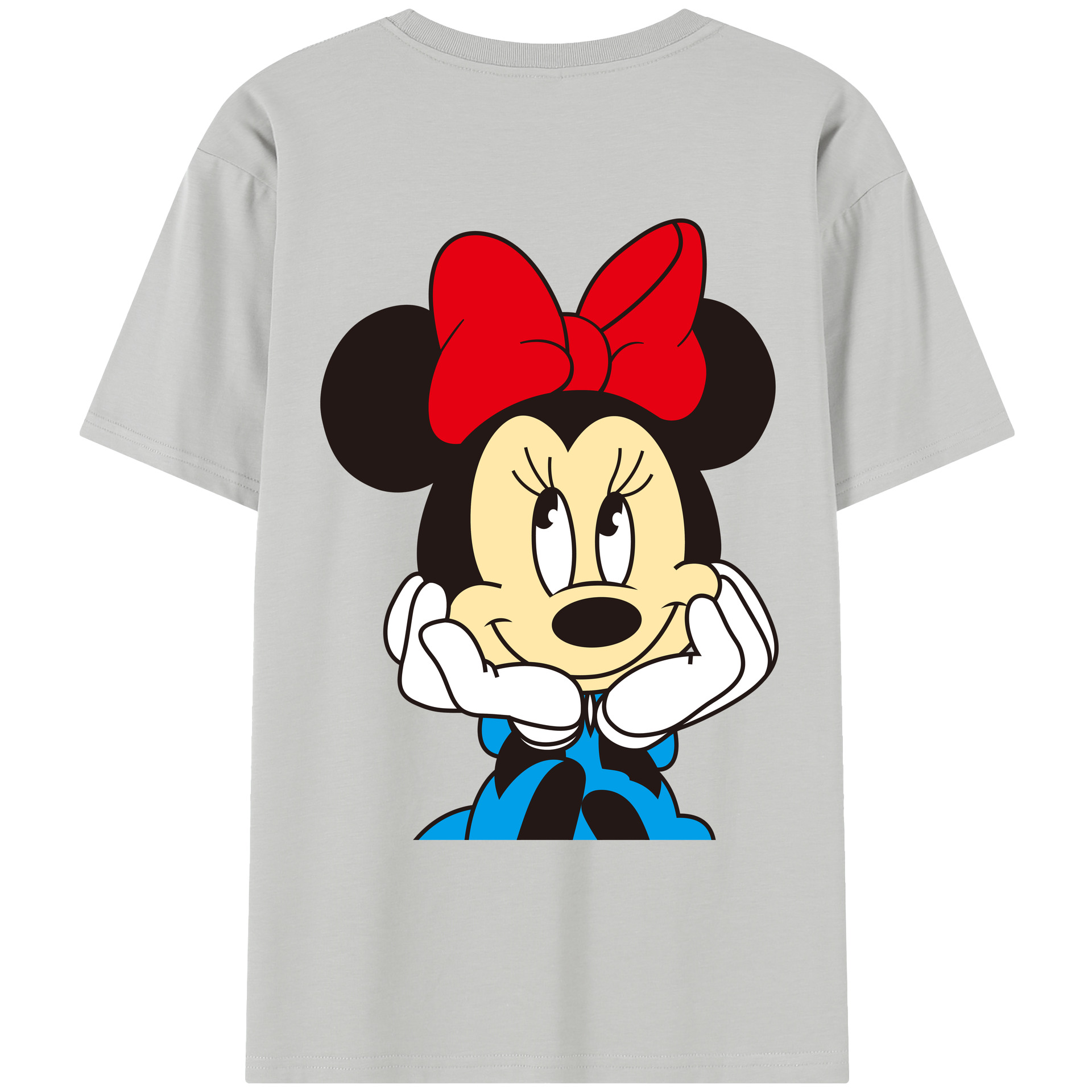 （画像用） ミッキーマウス Mickey Mouse レディース半袖Tシャツ(バックプリント)