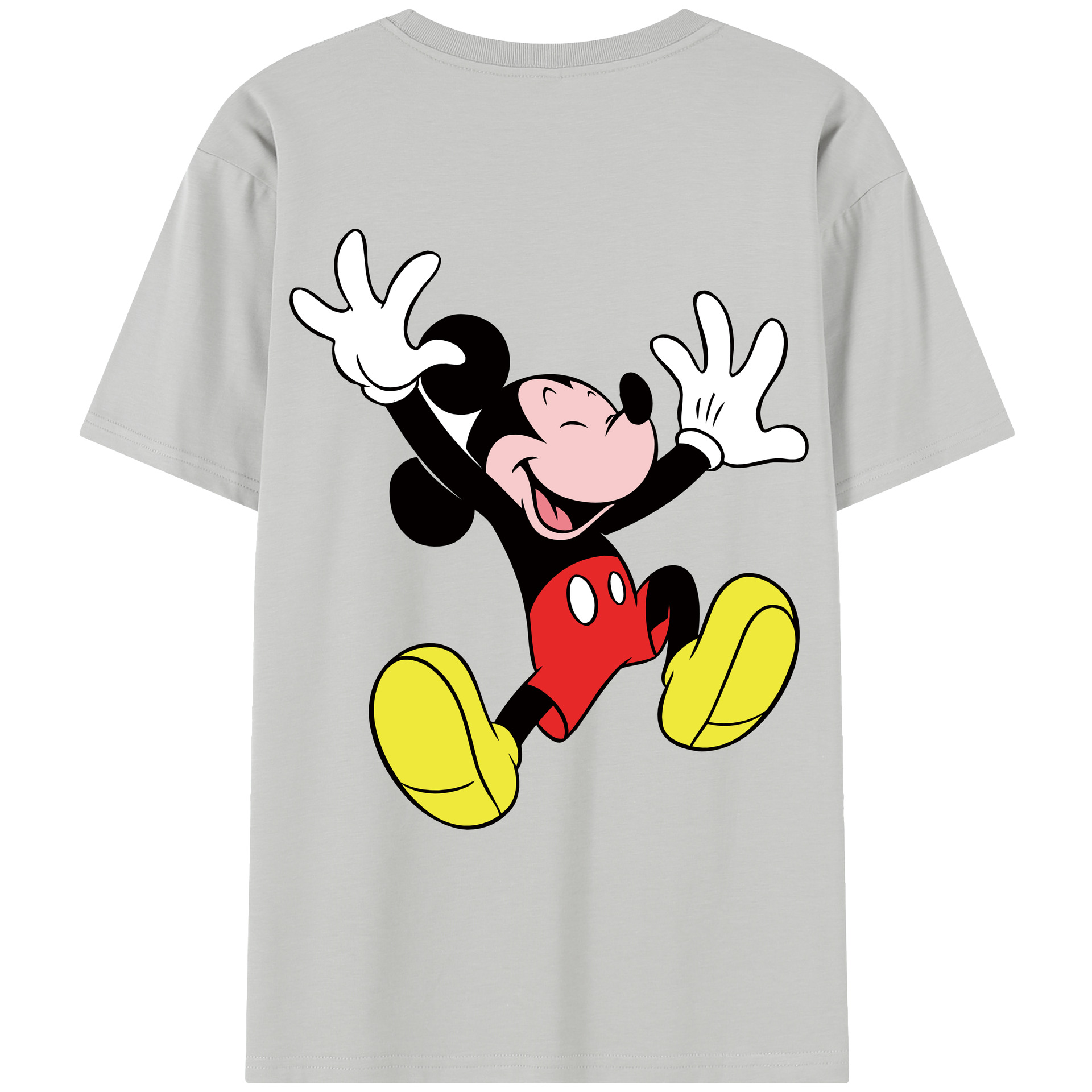 （画像用） ミッキーマウス Mickey Mouse レディース半袖Tシャツ(バックプリント)