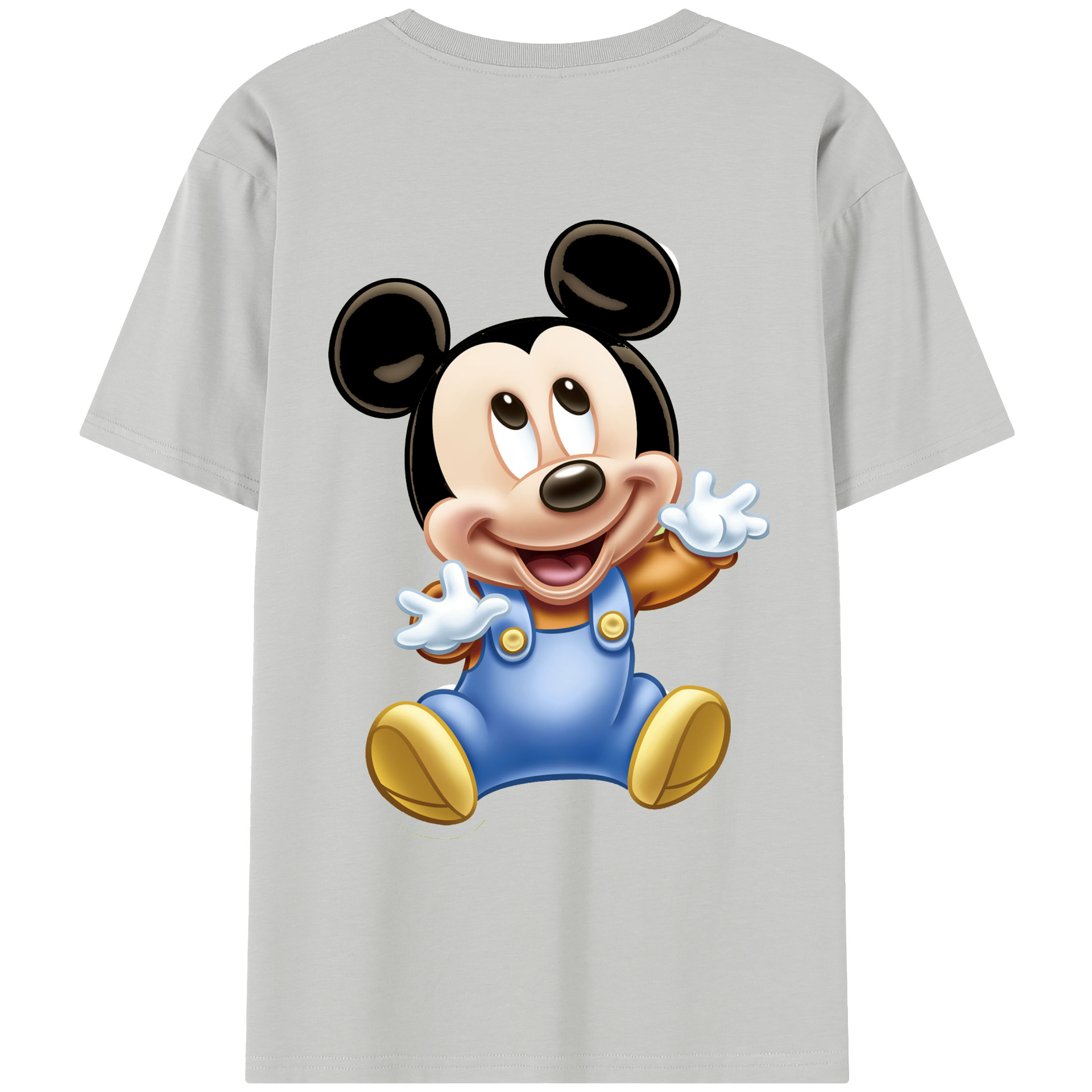 （画像用） ミッキーマウス Mickey Mouse レディース半袖Tシャツ(バックプリント)