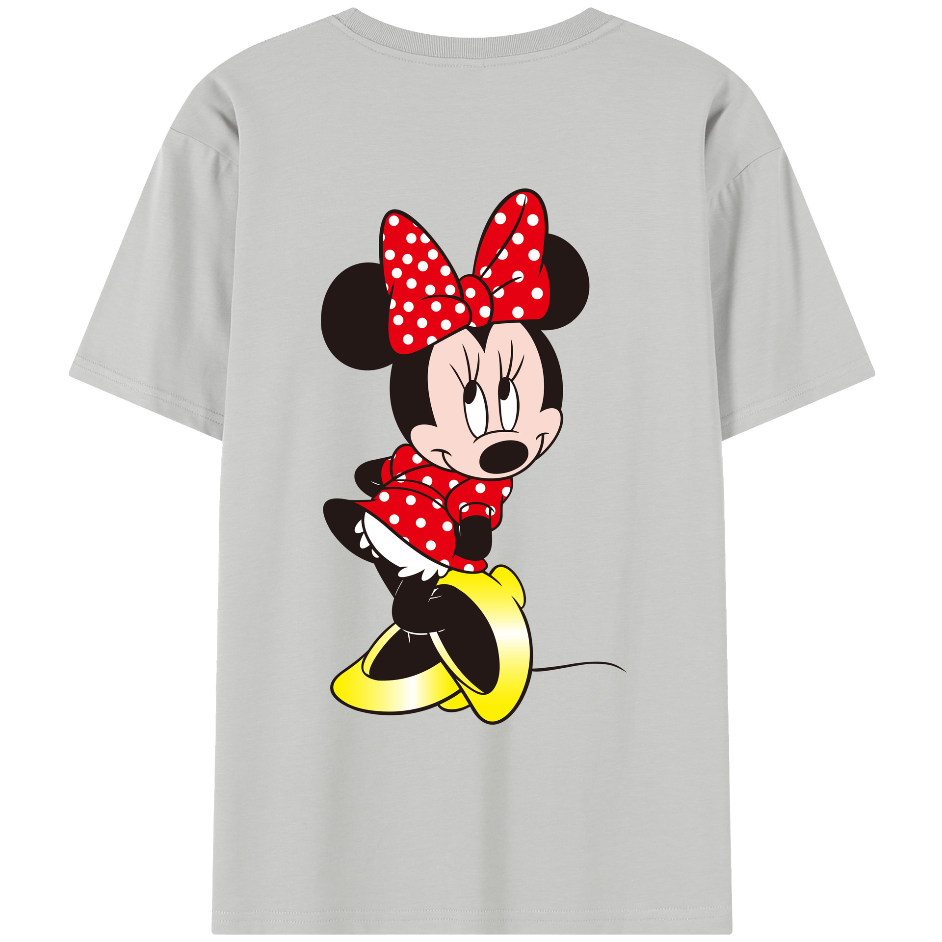 （画像用） ミッキーマウス Mickey Mouse レディース半袖Tシャツ(バックプリント)
