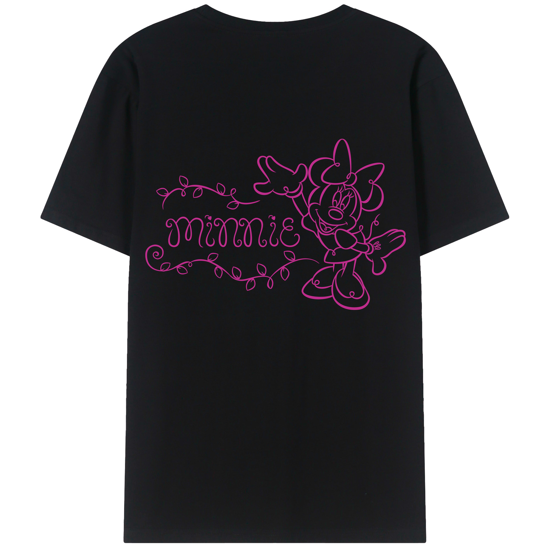 （画像用） ミッキーマウス Mickey Mouse レディース半袖Tシャツ(バックプリント)