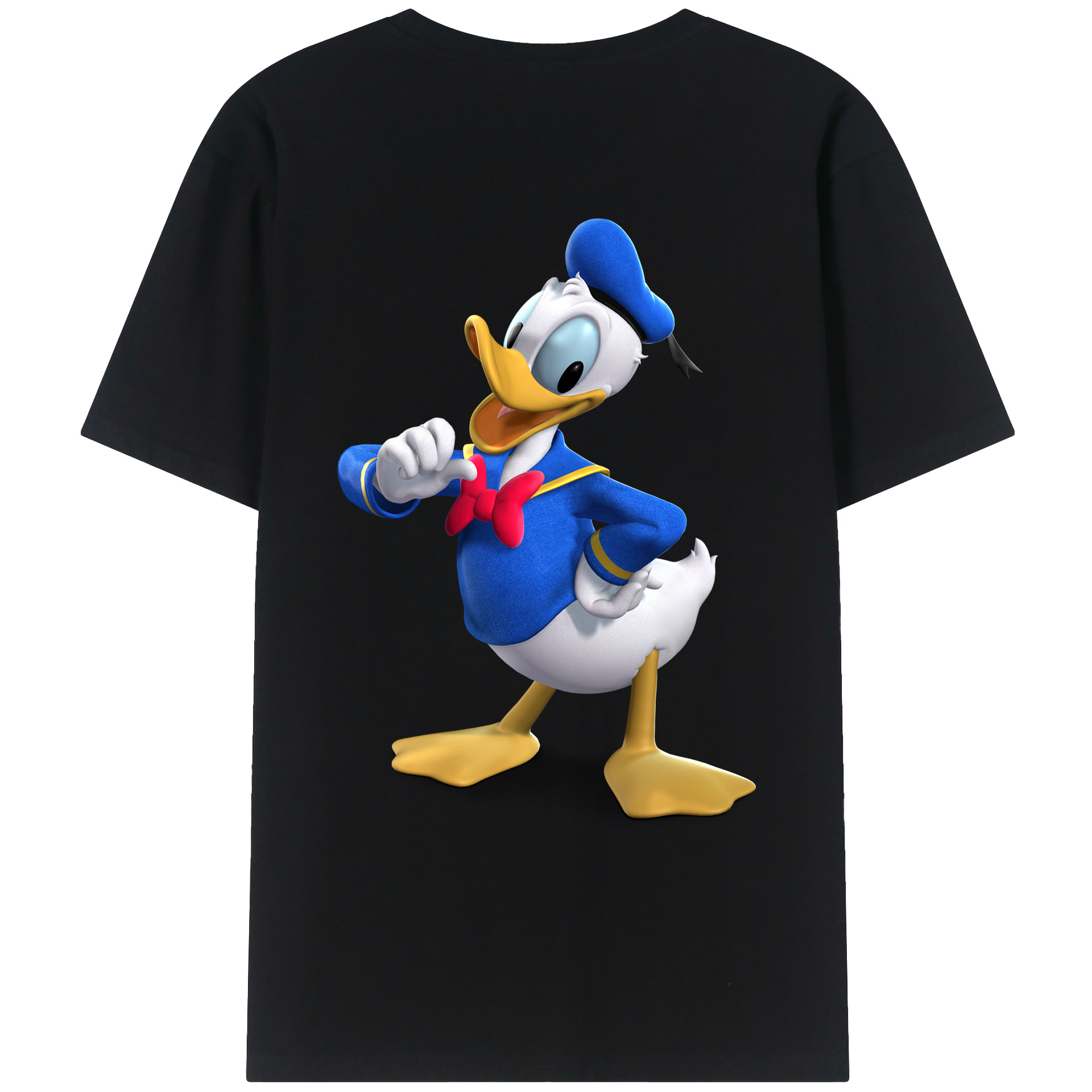 （画像用） ミッキーマウス Mickey Mouse レディース半袖Tシャツ(バックプリント)