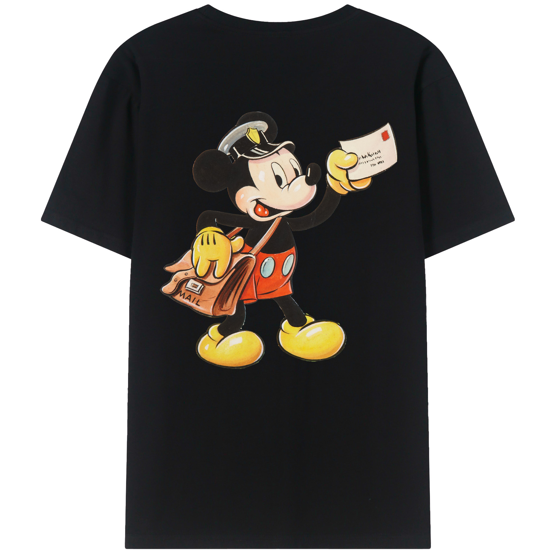 （画像用） ミッキーマウス Mickey Mouse レディース半袖Tシャツ(バックプリント)