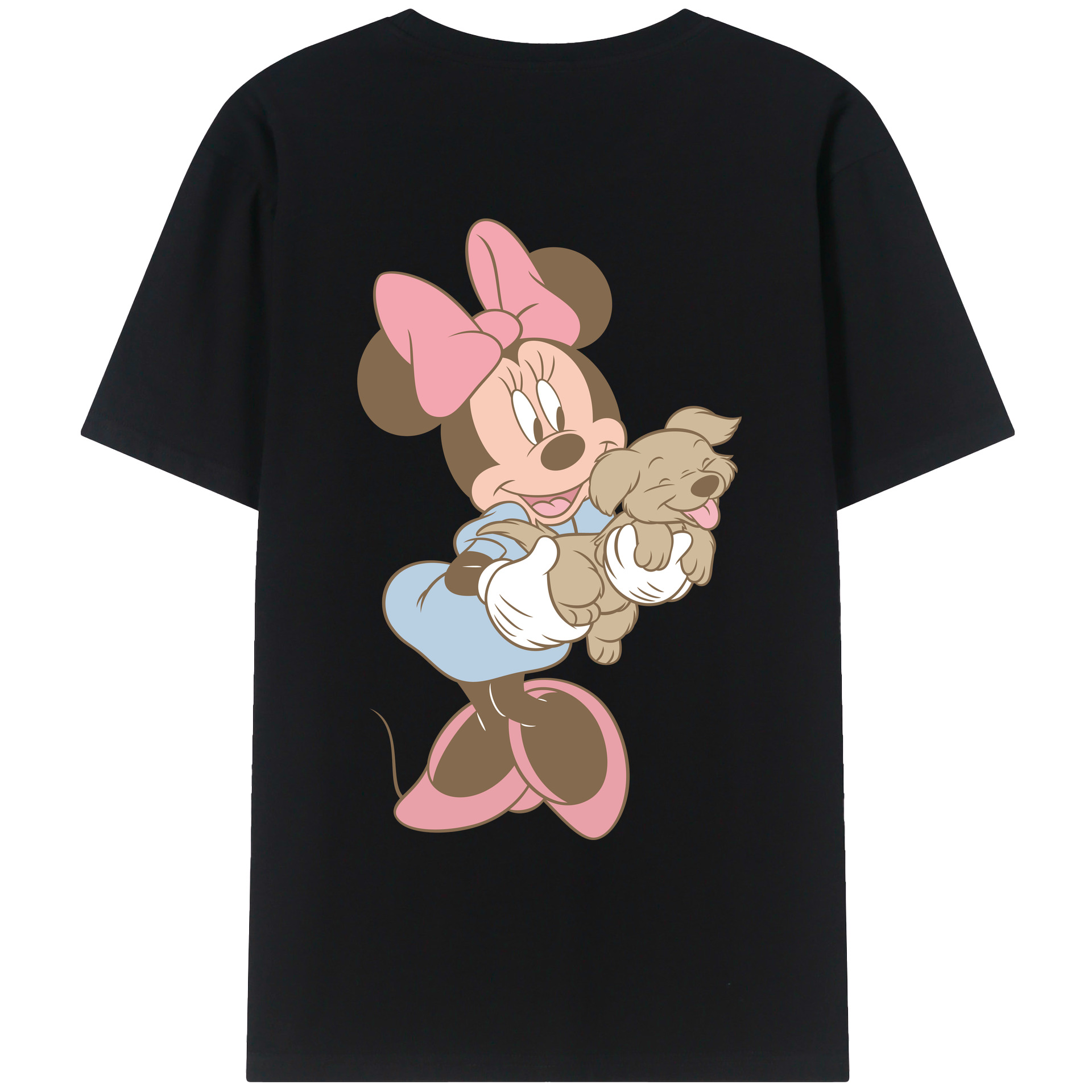（画像用） ミッキーマウス Mickey Mouse レディース半袖Tシャツ(バックプリント)