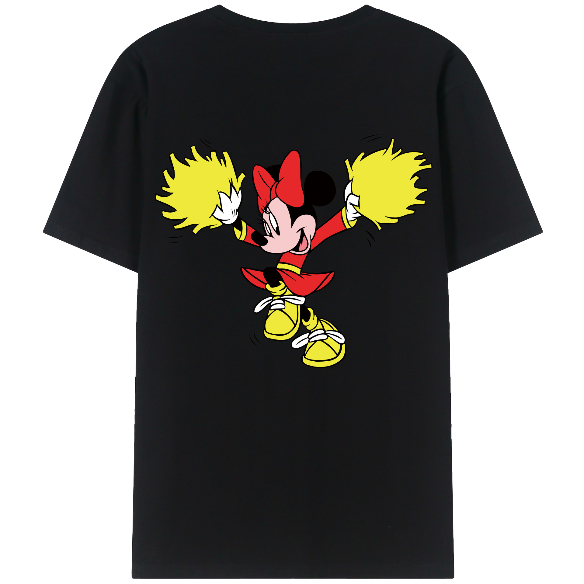 （画像用） ミッキーマウス Mickey Mouse レディース半袖Tシャツ(バックプリント)