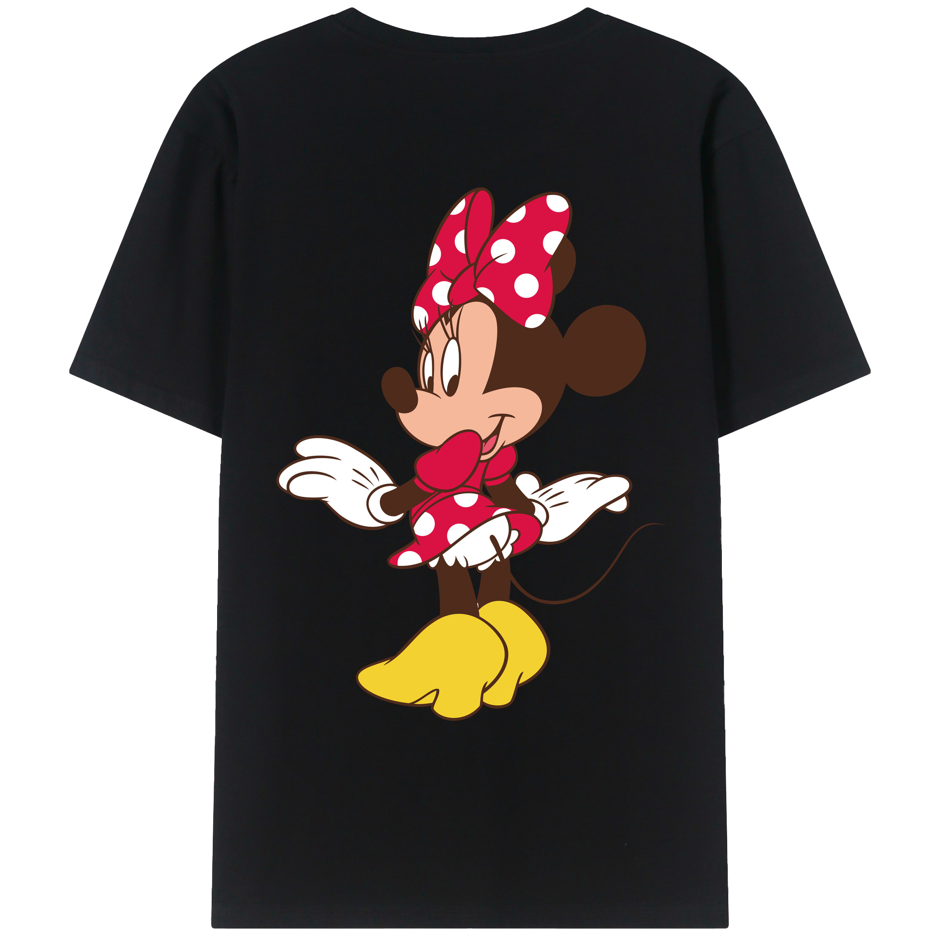 （画像用） ミッキーマウス Mickey Mouse レディース半袖Tシャツ(バックプリント)