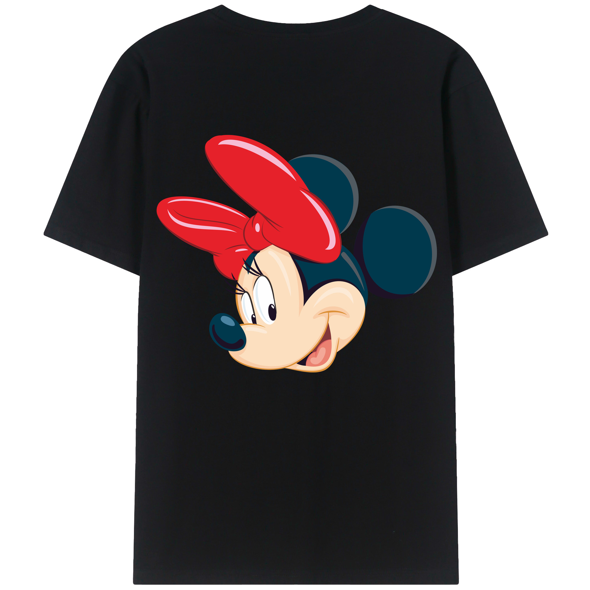 （画像用） ミッキーマウス Mickey Mouse レディース半袖Tシャツ(バックプリント)