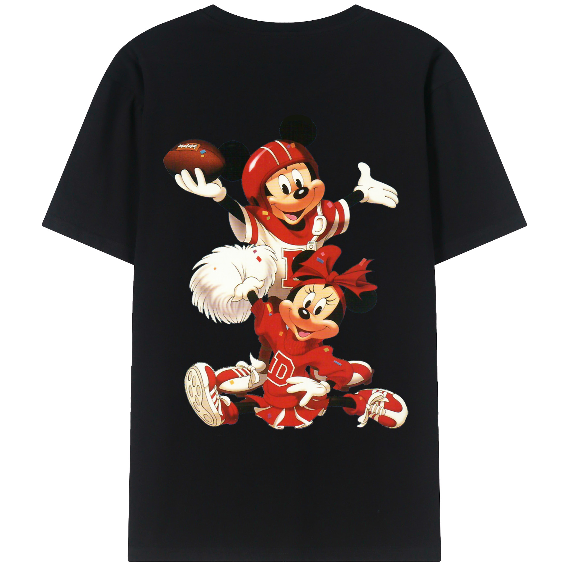 （画像用） ミッキーマウス Mickey Mouse レディース半袖Tシャツ(バックプリント)