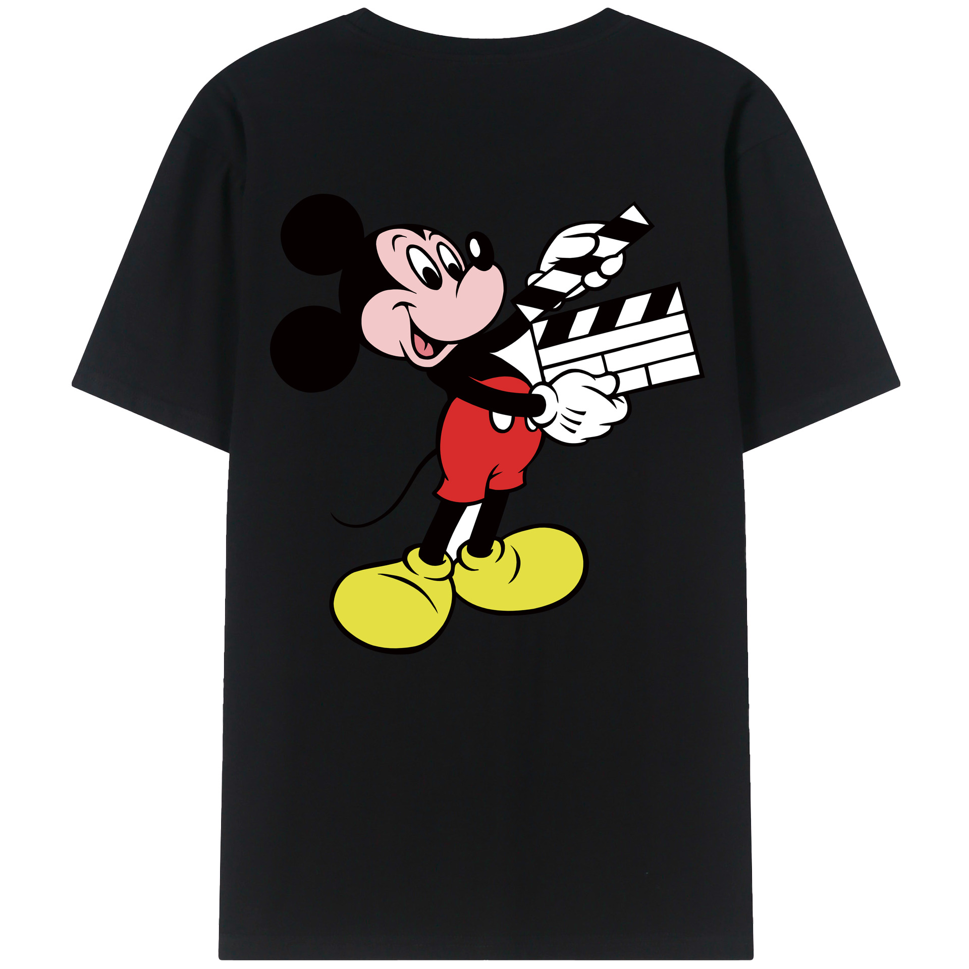 （画像用） ミッキーマウス Mickey Mouse レディース半袖Tシャツ(バックプリント)