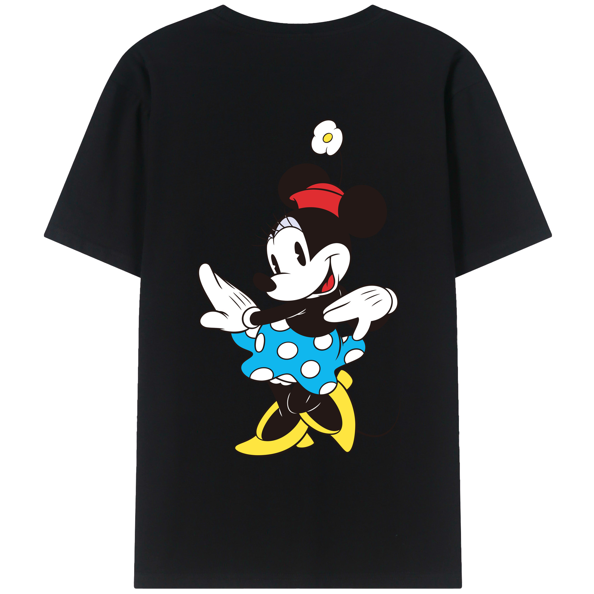 （画像用） ミッキーマウス Mickey Mouse レディース半袖Tシャツ(バックプリント)