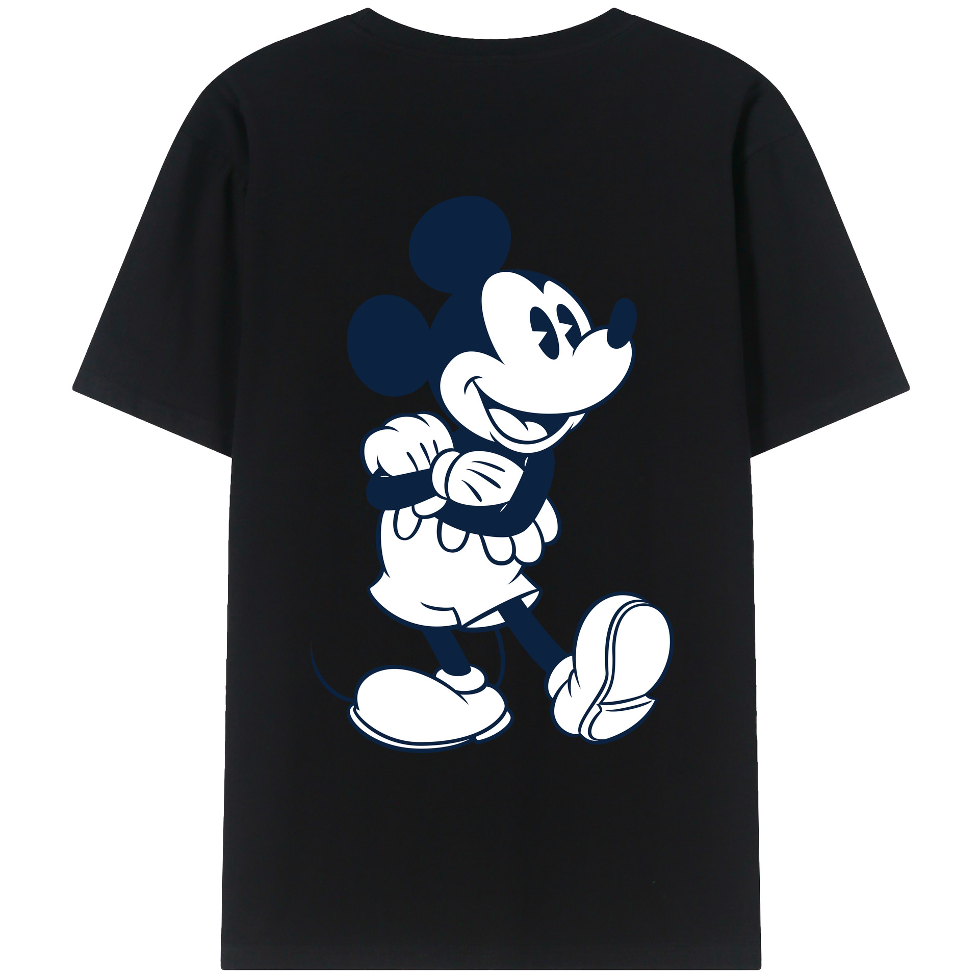 （画像用） ミッキーマウス Mickey Mouse レディース半袖Tシャツ(バックプリント)