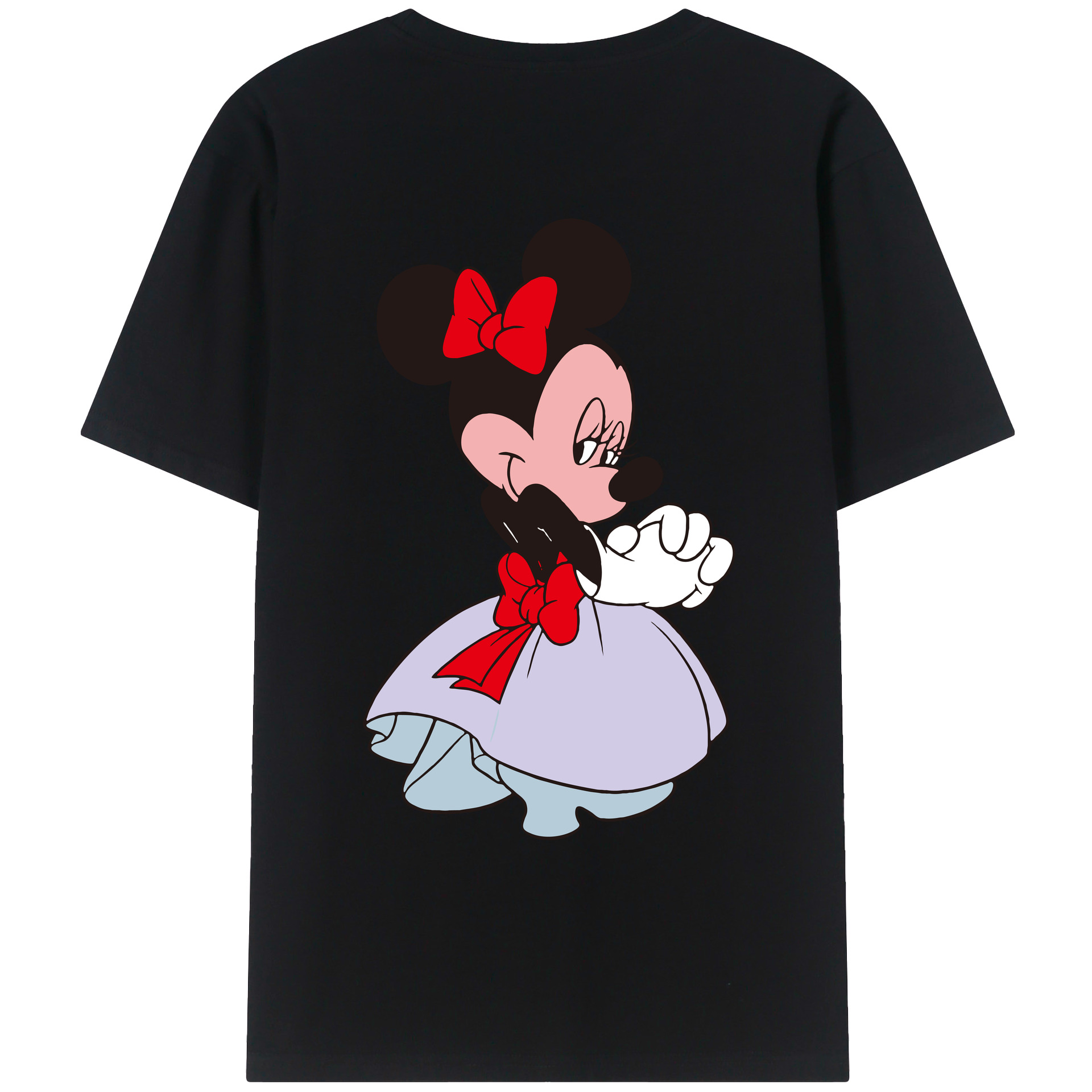 （画像用） ミッキーマウス Mickey Mouse レディース半袖Tシャツ(バックプリント)