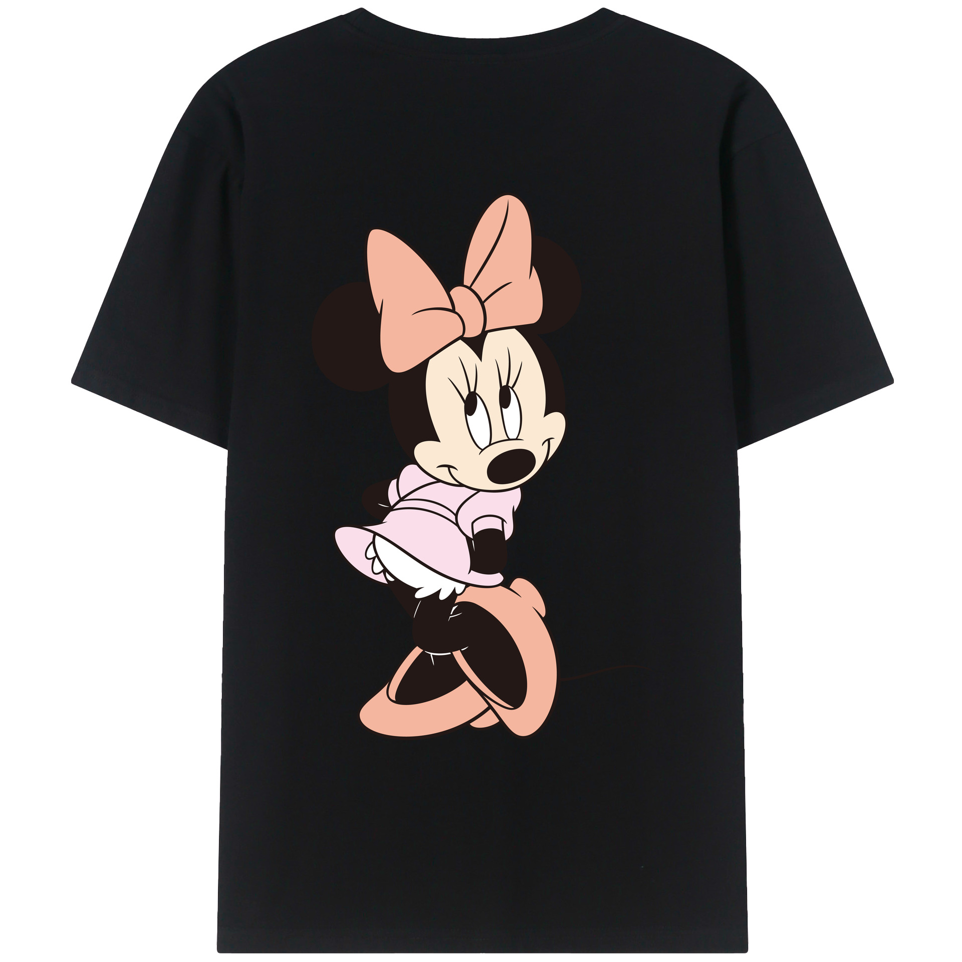 （画像用） ミッキーマウス Mickey Mouse レディース半袖Tシャツ(バックプリント)