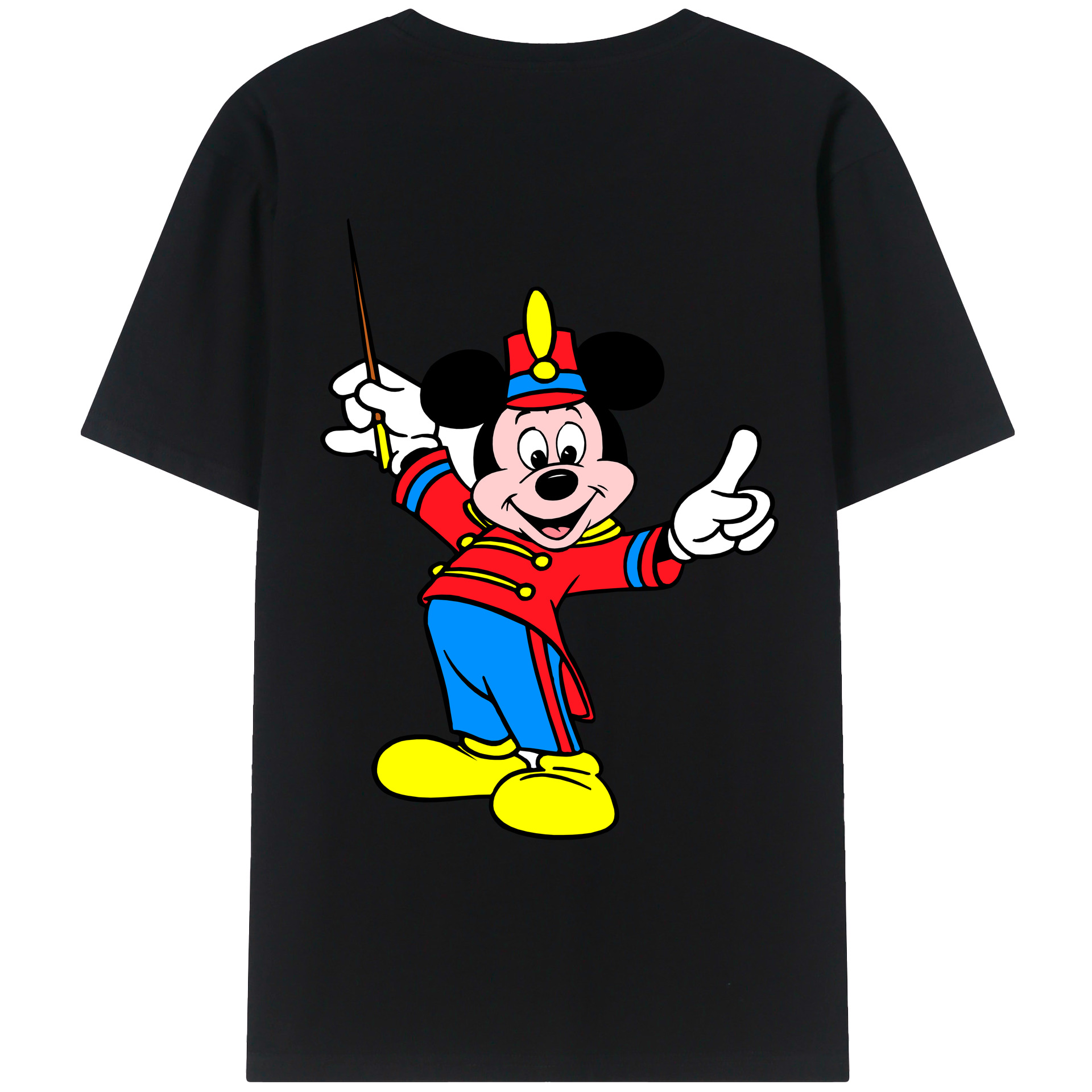 ミッキーマウス Mickey Mouse レディース半袖Tシャツ(バックプリント)