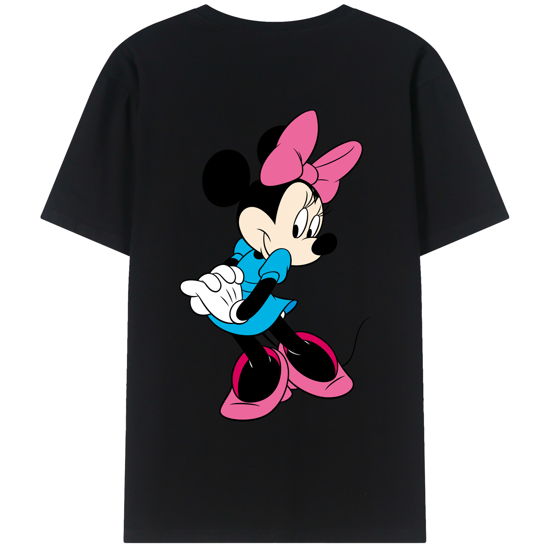 （画像用） ミッキーマウス Mickey Mouse レディース半袖Tシャツ(バックプリント)