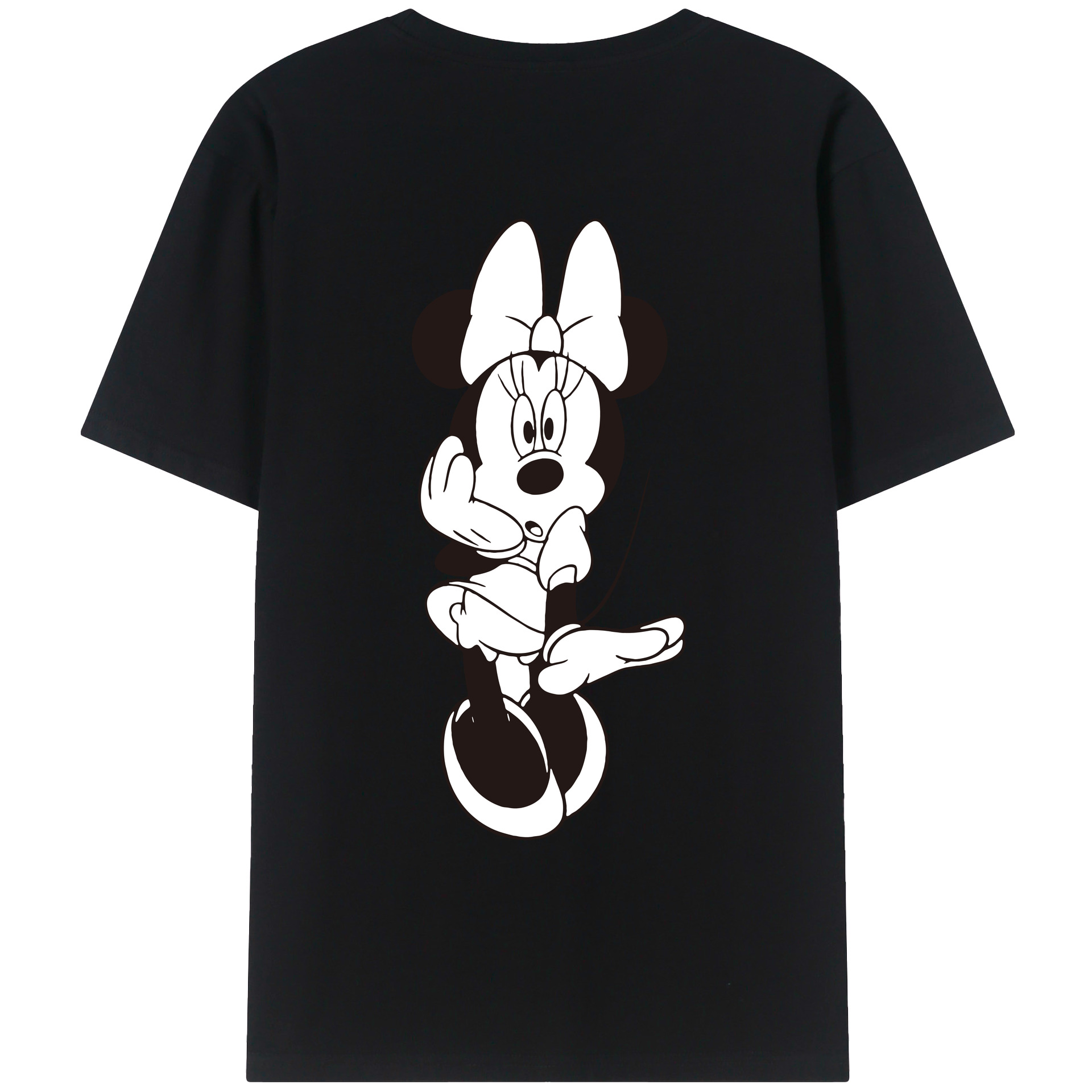 （画像用） ミッキーマウス Mickey Mouse レディース半袖Tシャツ(バックプリント)
