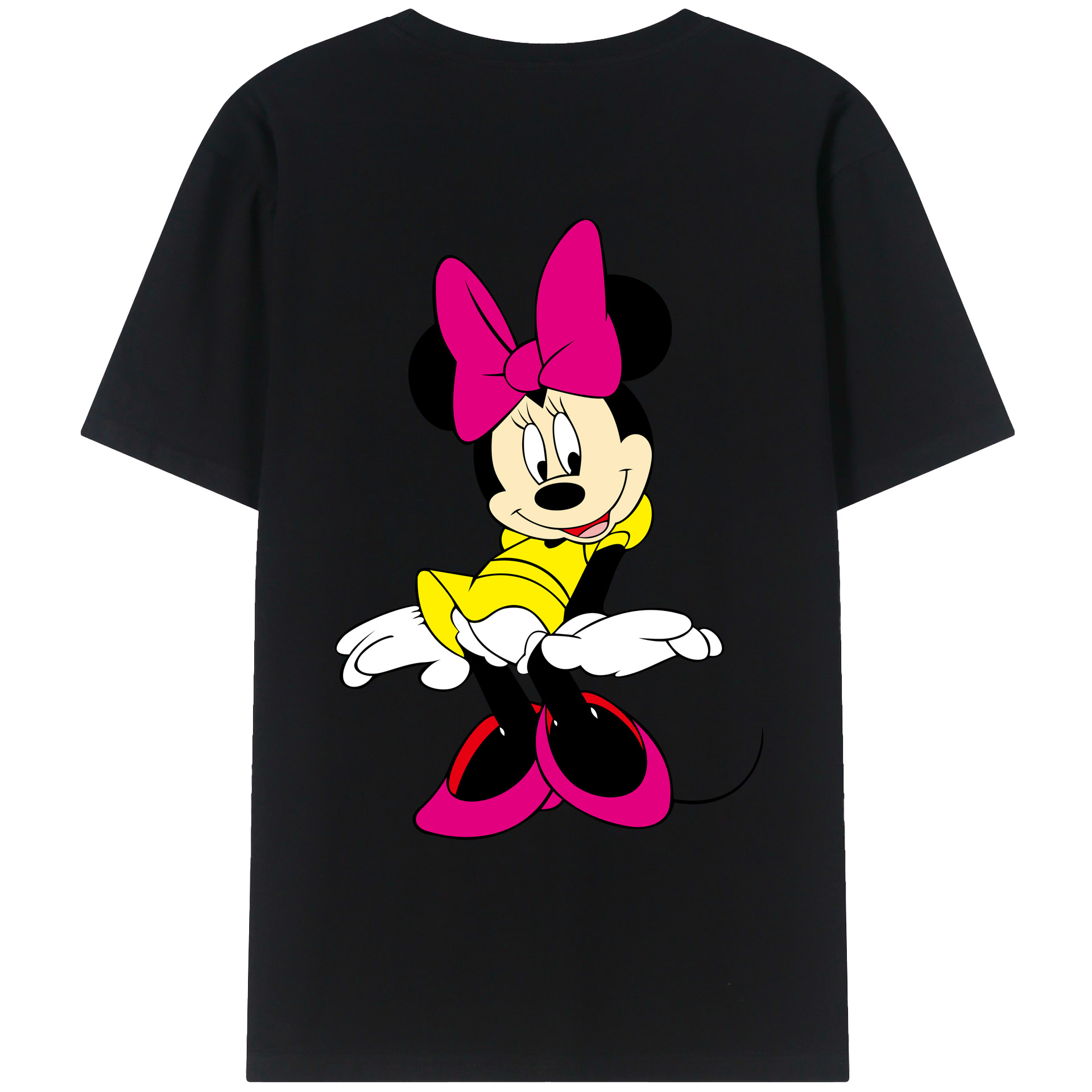 （画像用） ミッキーマウス Mickey Mouse レディース半袖Tシャツ(バックプリント)