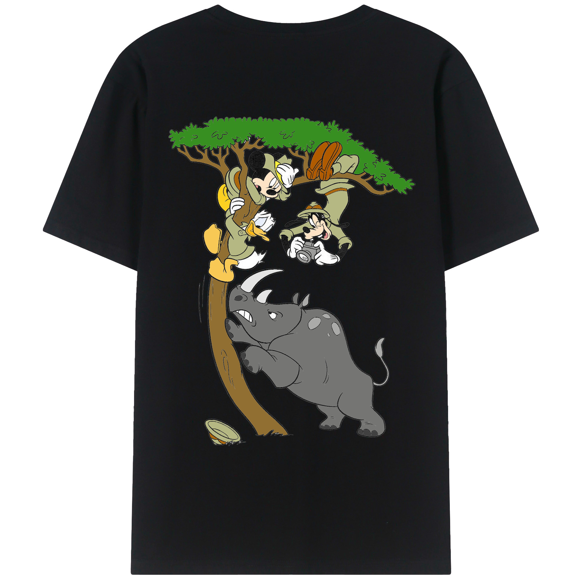 （画像用） ミッキーマウス Mickey Mouse レディース半袖Tシャツ(バックプリント)