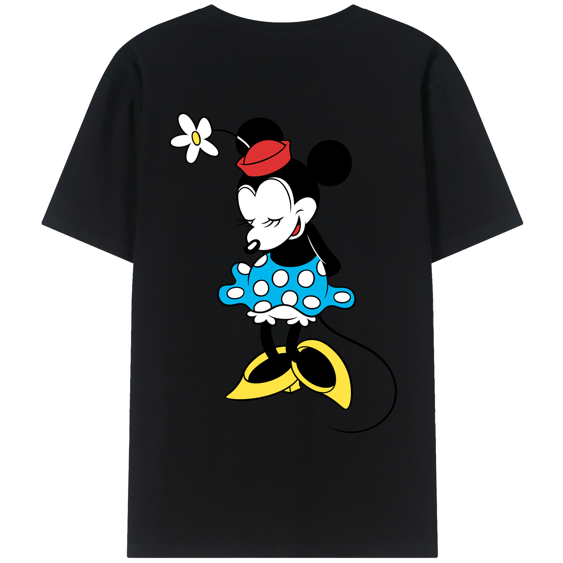 （画像用） ミッキーマウス Mickey Mouse レディース半袖Tシャツ(バックプリント)