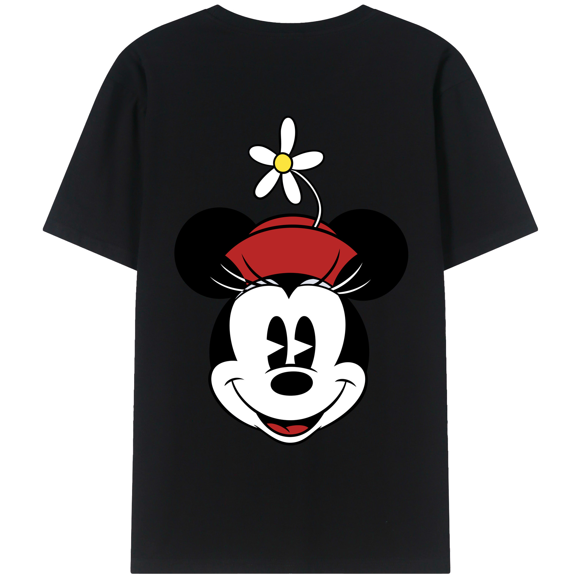 （画像用） ミッキーマウス Mickey Mouse レディース半袖Tシャツ(バックプリント)