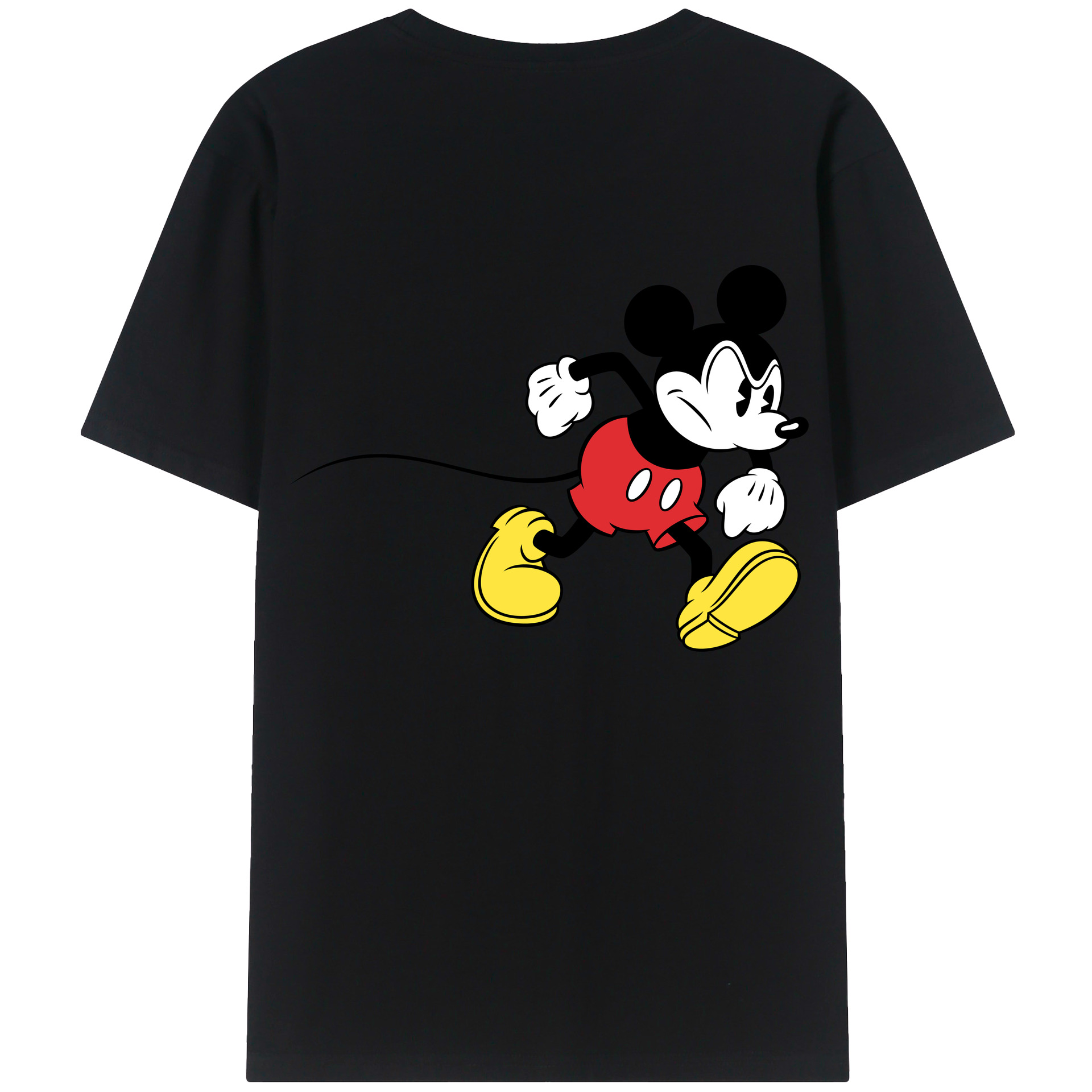 （画像用） ミッキーマウス Mickey Mouse レディース半袖Tシャツ(バックプリント)