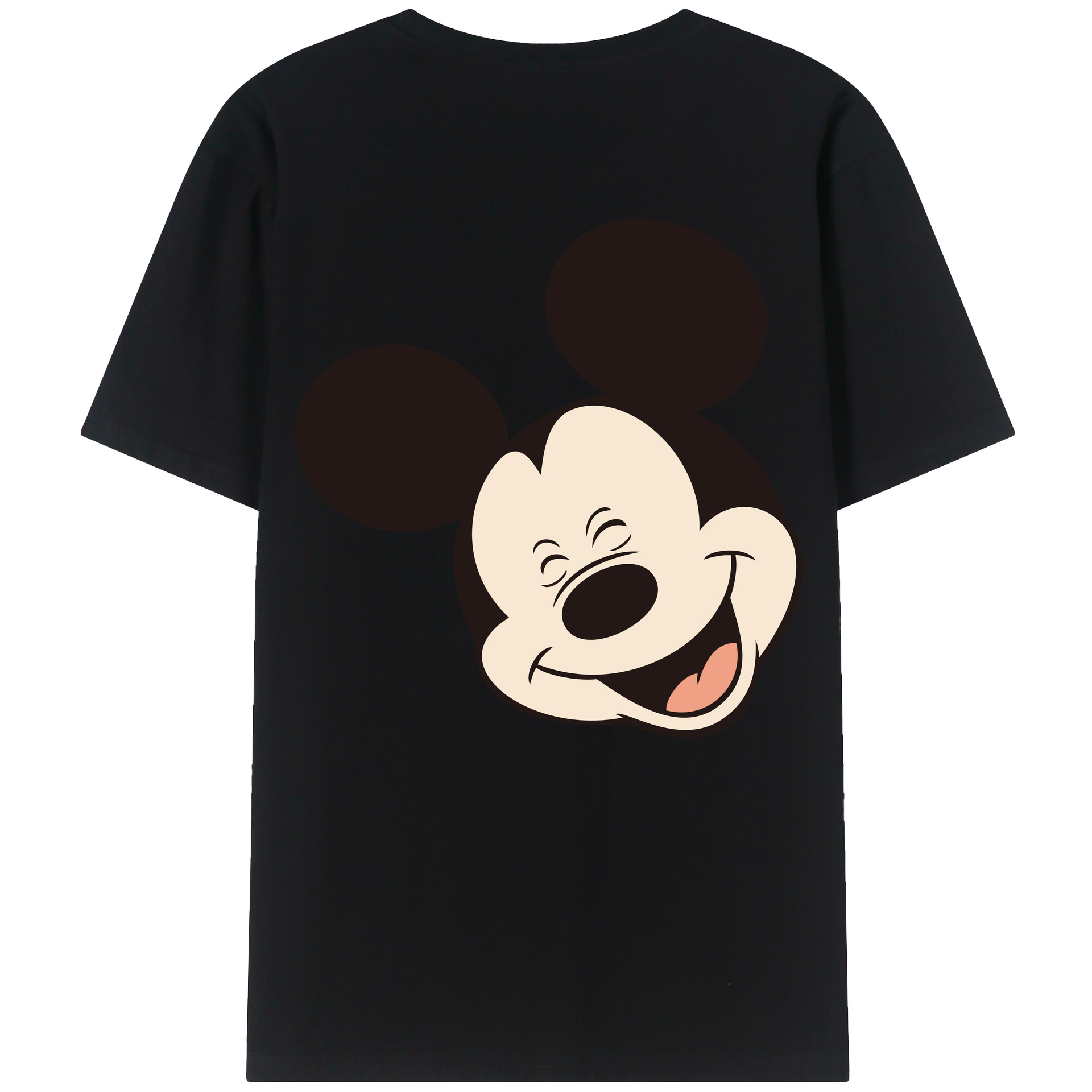 （画像用） ミッキーマウス Mickey Mouse レディース半袖Tシャツ(バックプリント)