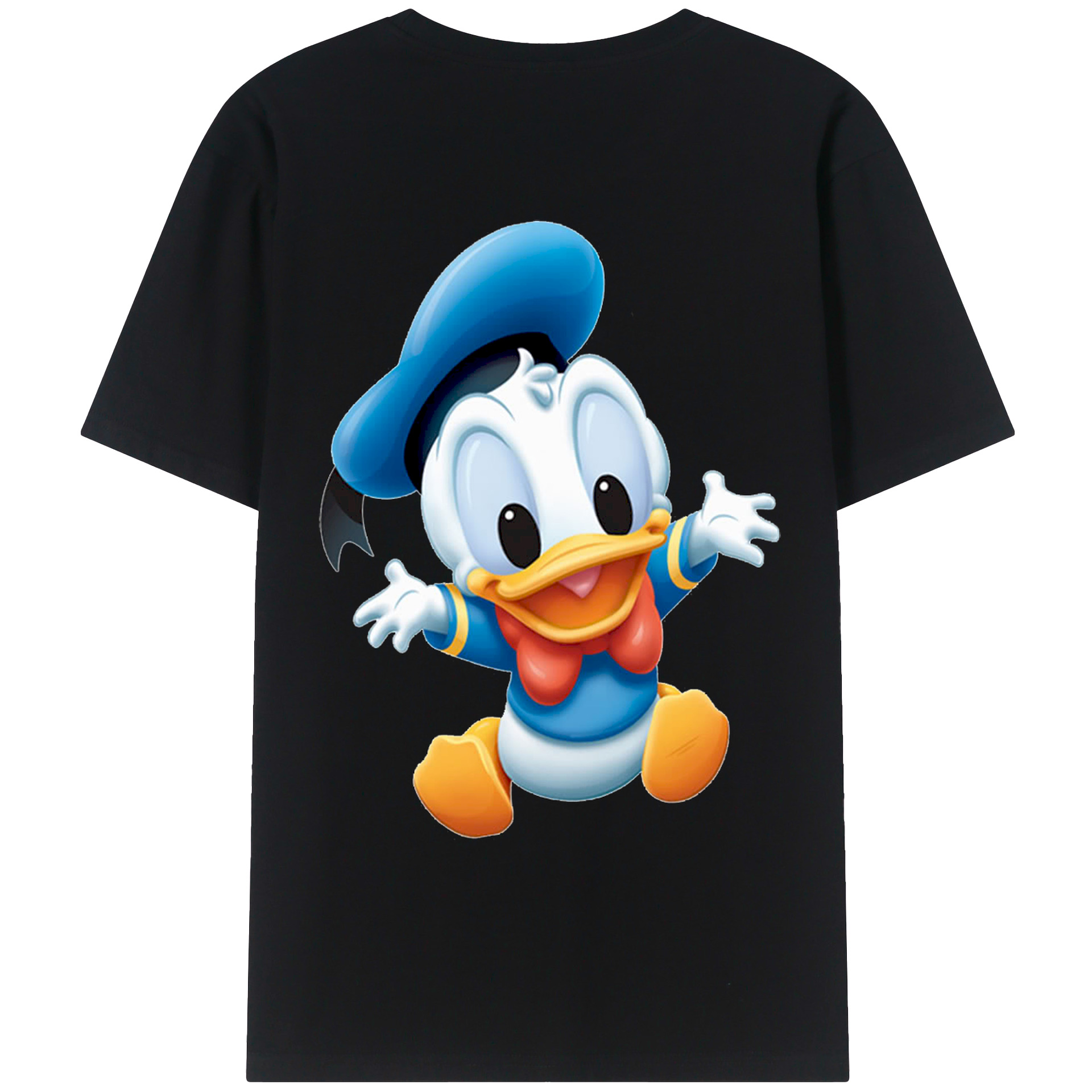 （画像用） ミッキーマウス Mickey Mouse レディース半袖Tシャツ(バックプリント)