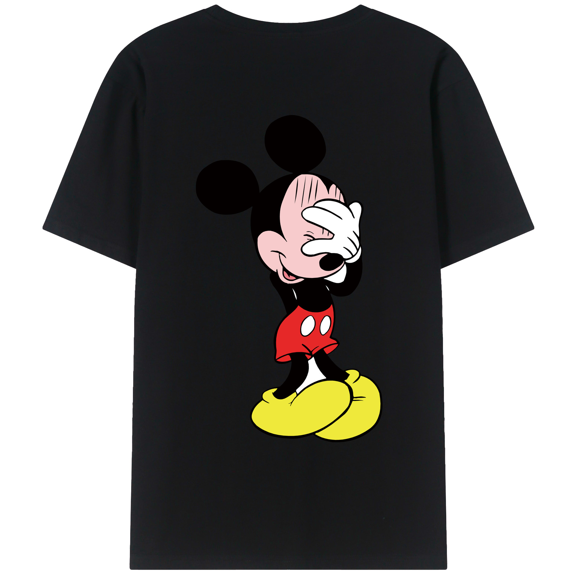 （画像用） ミッキーマウス Mickey Mouse レディース半袖Tシャツ(バックプリント)