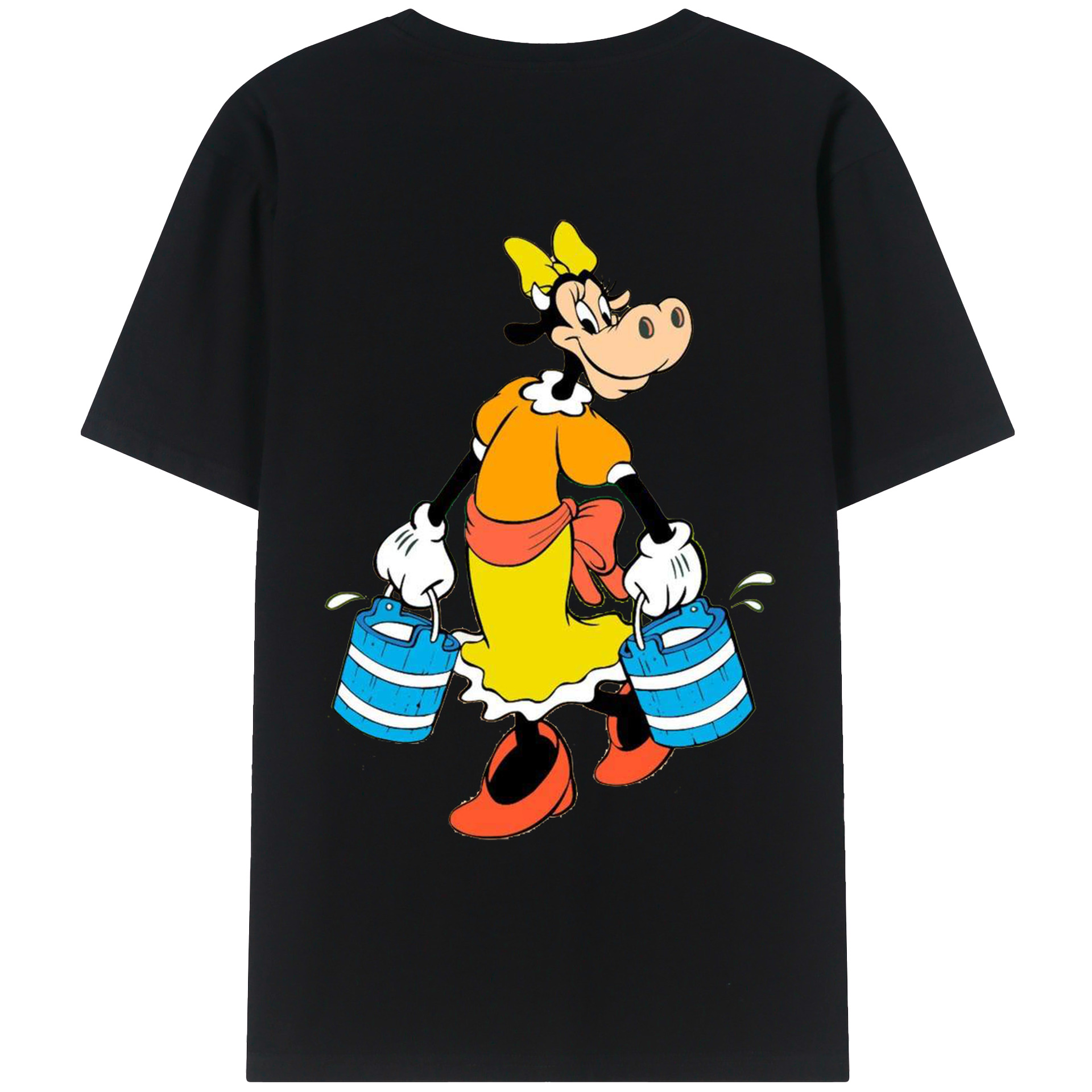 （画像用） ミッキーマウス Mickey Mouse レディース半袖Tシャツ(バックプリント)