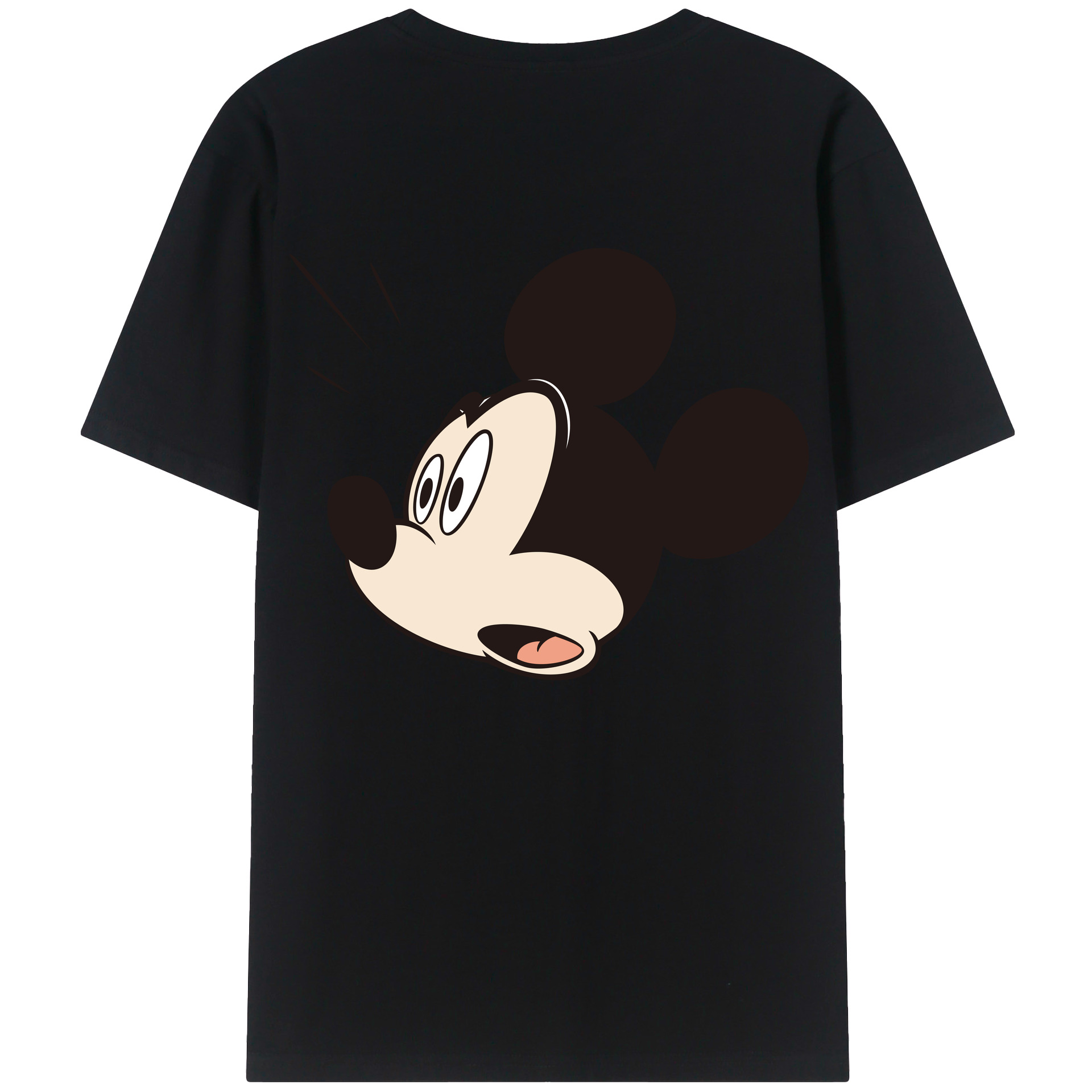 （画像用） ミッキーマウス Mickey Mouse レディース半袖Tシャツ(バックプリント)