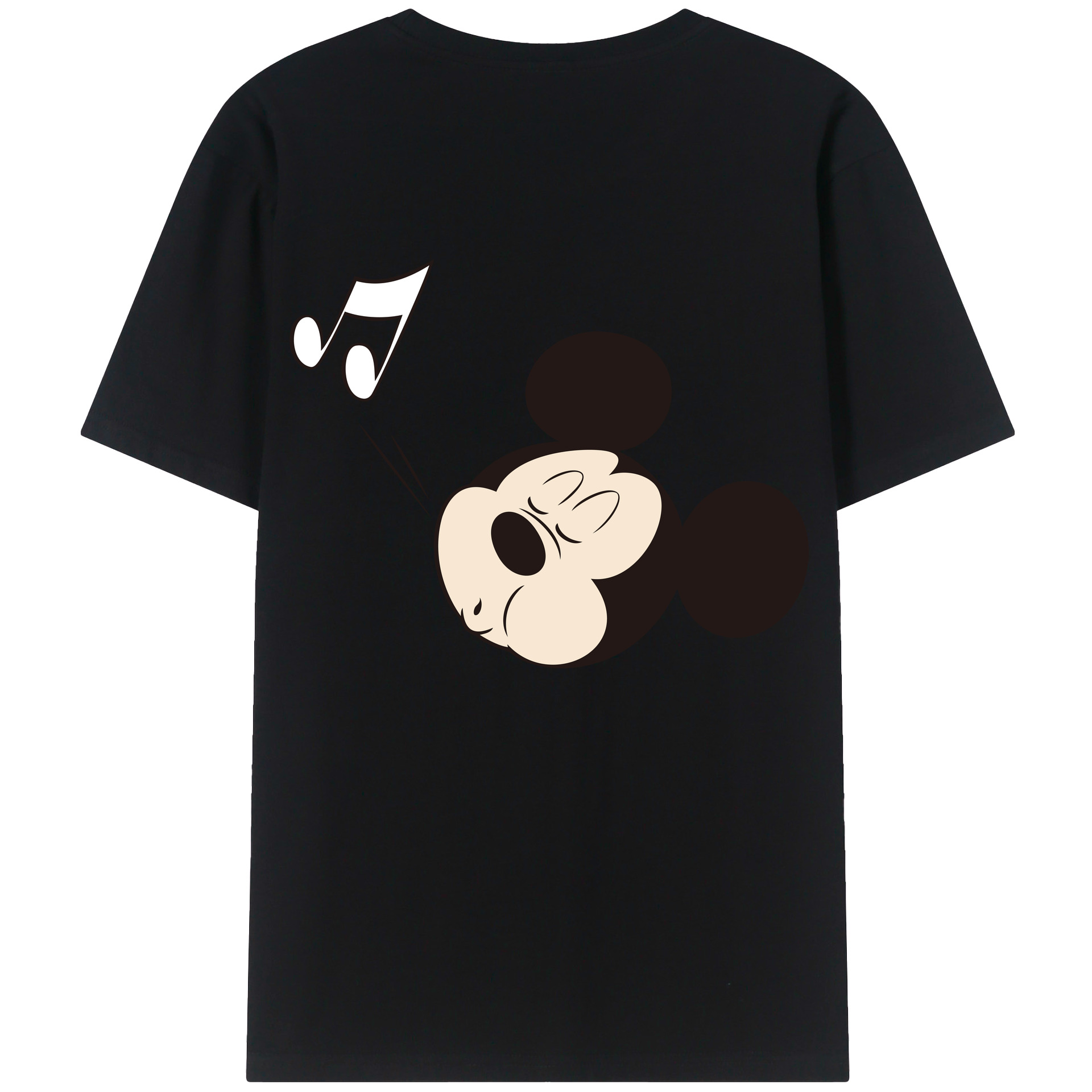 （画像用） ミッキーマウス Mickey Mouse レディース半袖Tシャツ(バックプリント)