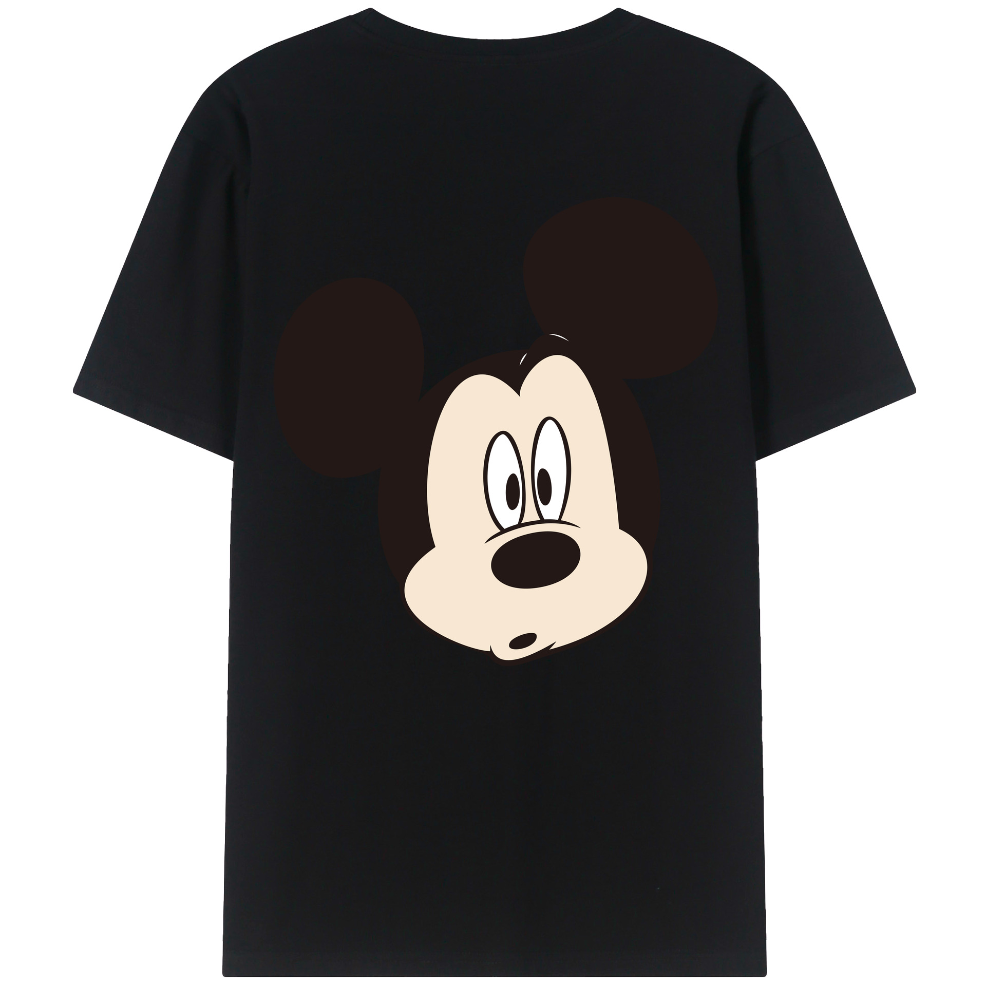 （画像用） ミッキーマウス Mickey Mouse レディース半袖Tシャツ(バックプリント)