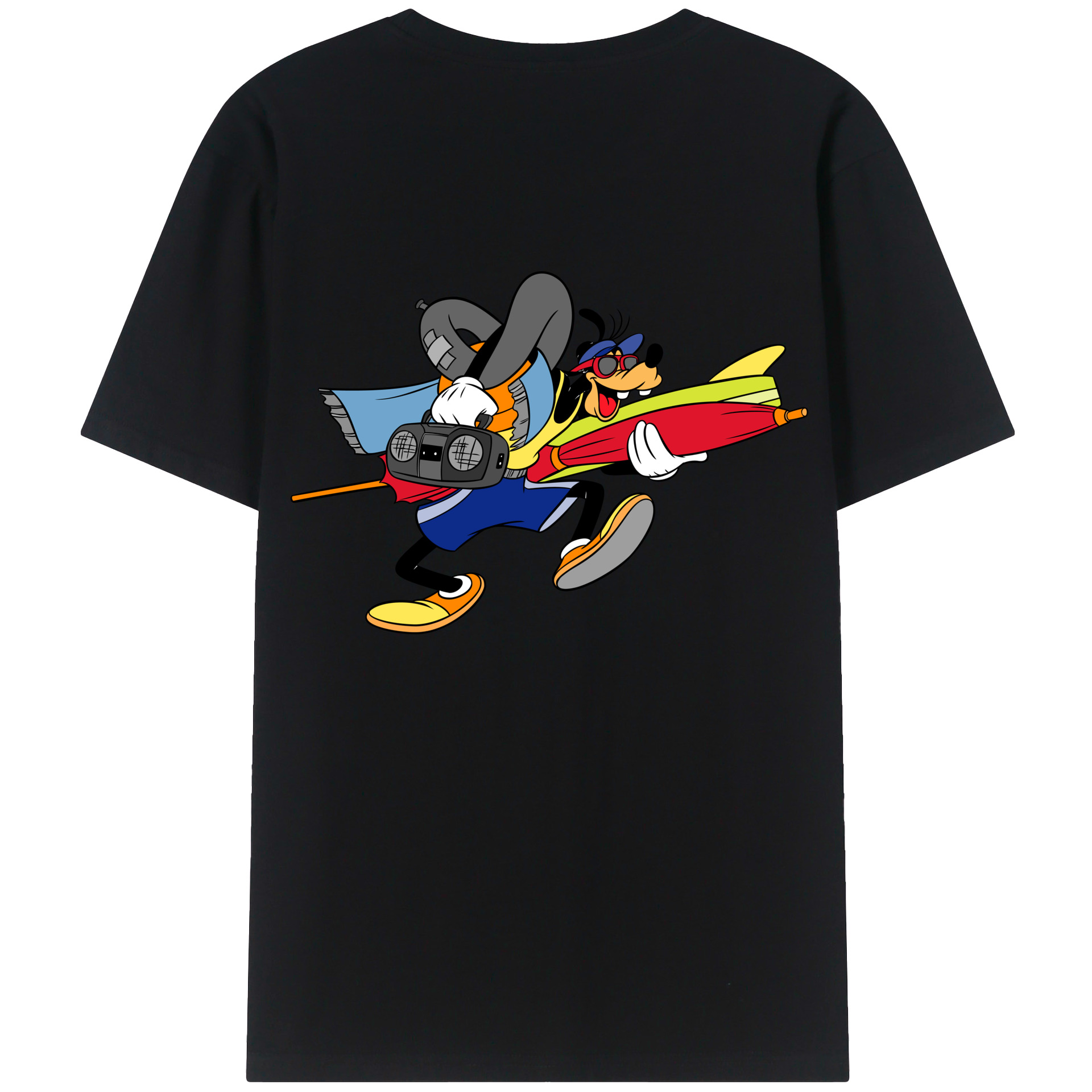 （画像用） ミッキーマウス Mickey Mouse レディース半袖Tシャツ(バックプリント)