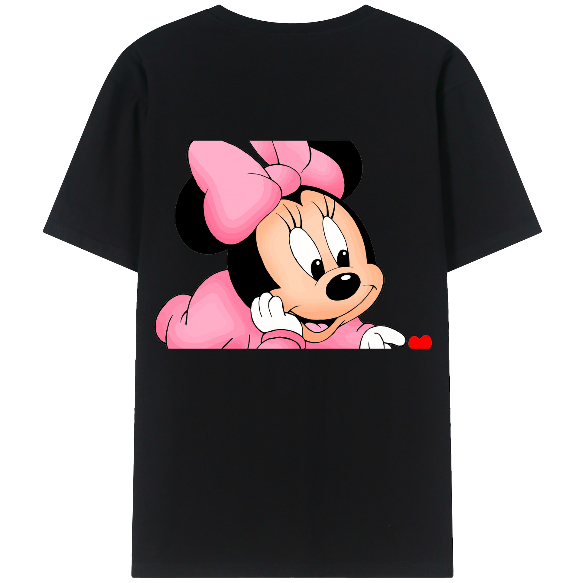 （画像用） ミッキーマウス Mickey Mouse レディース半袖Tシャツ(バックプリント)