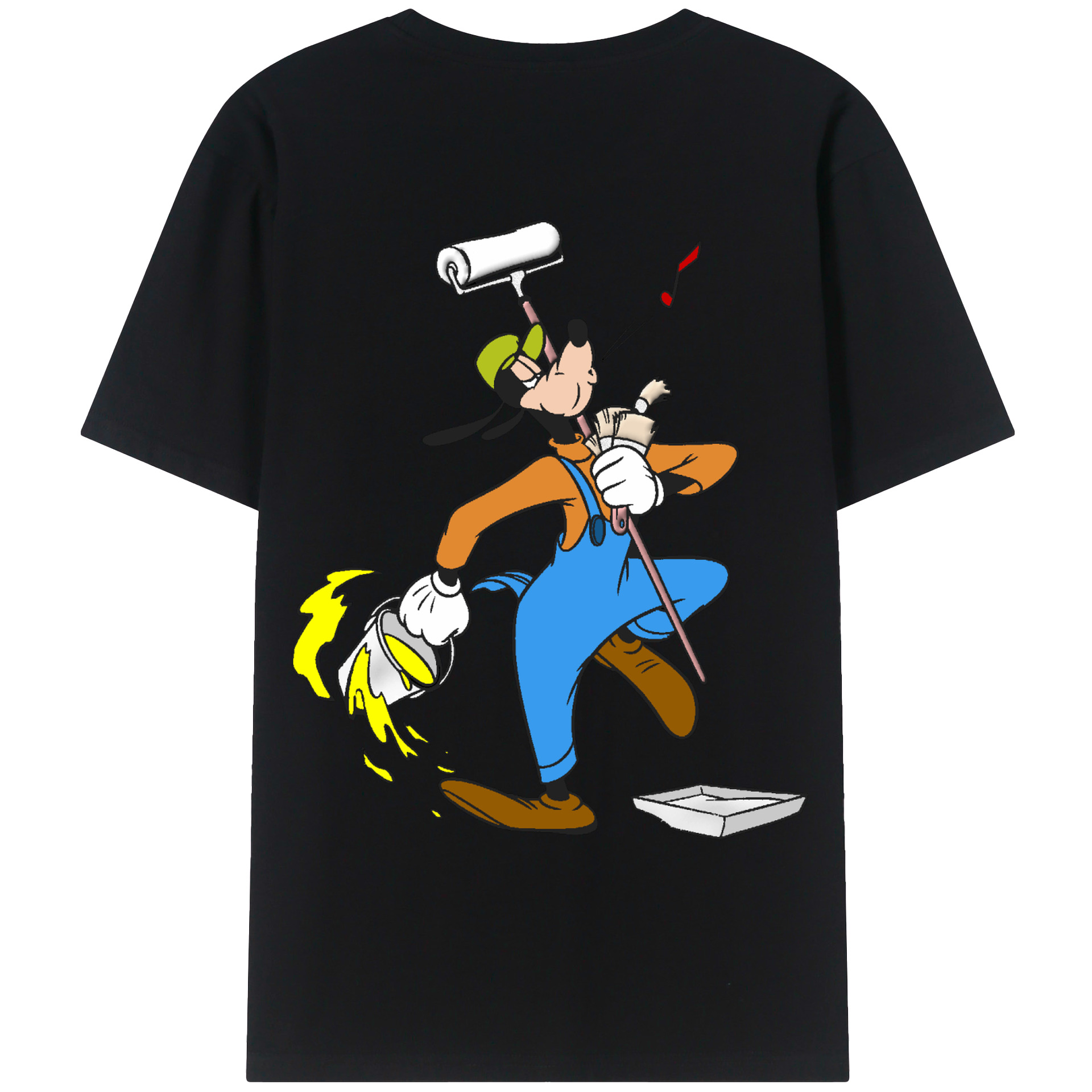 （画像用） ミッキーマウス Mickey Mouse レディース半袖Tシャツ(バックプリント)