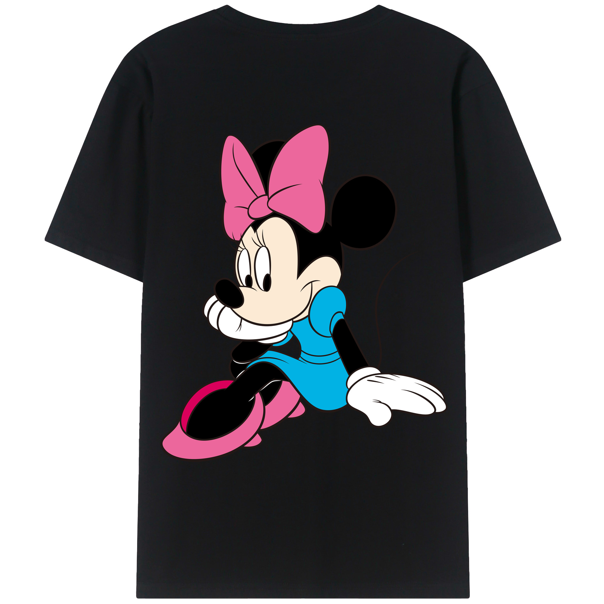 （画像用） ミッキーマウス Mickey Mouse レディース半袖Tシャツ(バックプリント)