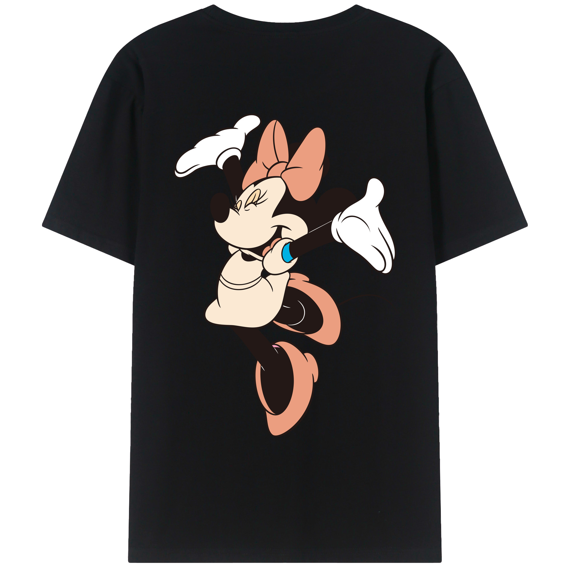 （画像用） ミッキーマウス Mickey Mouse レディース半袖Tシャツ(バックプリント)