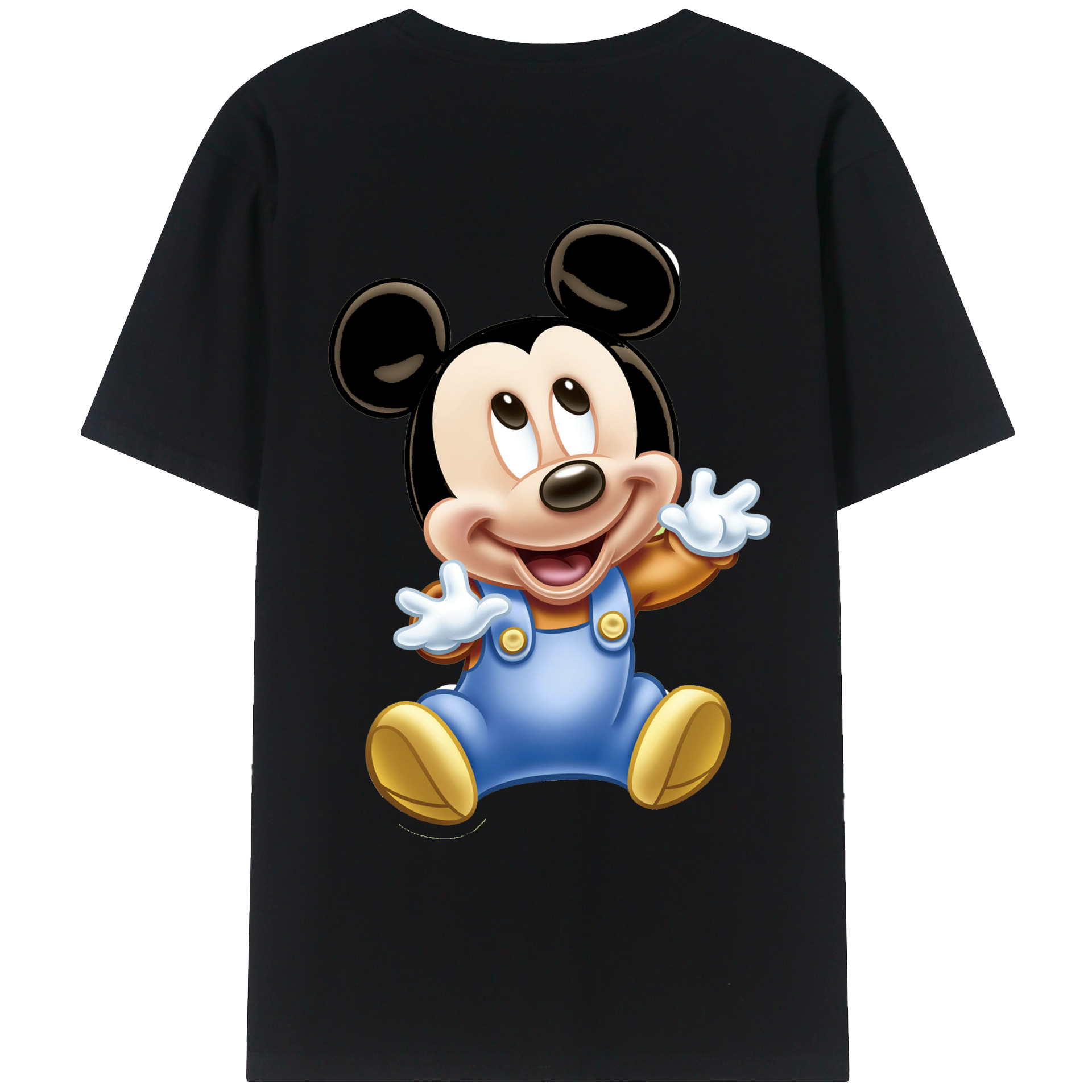 （画像用） ミッキーマウス Mickey Mouse レディース半袖Tシャツ(バックプリント)