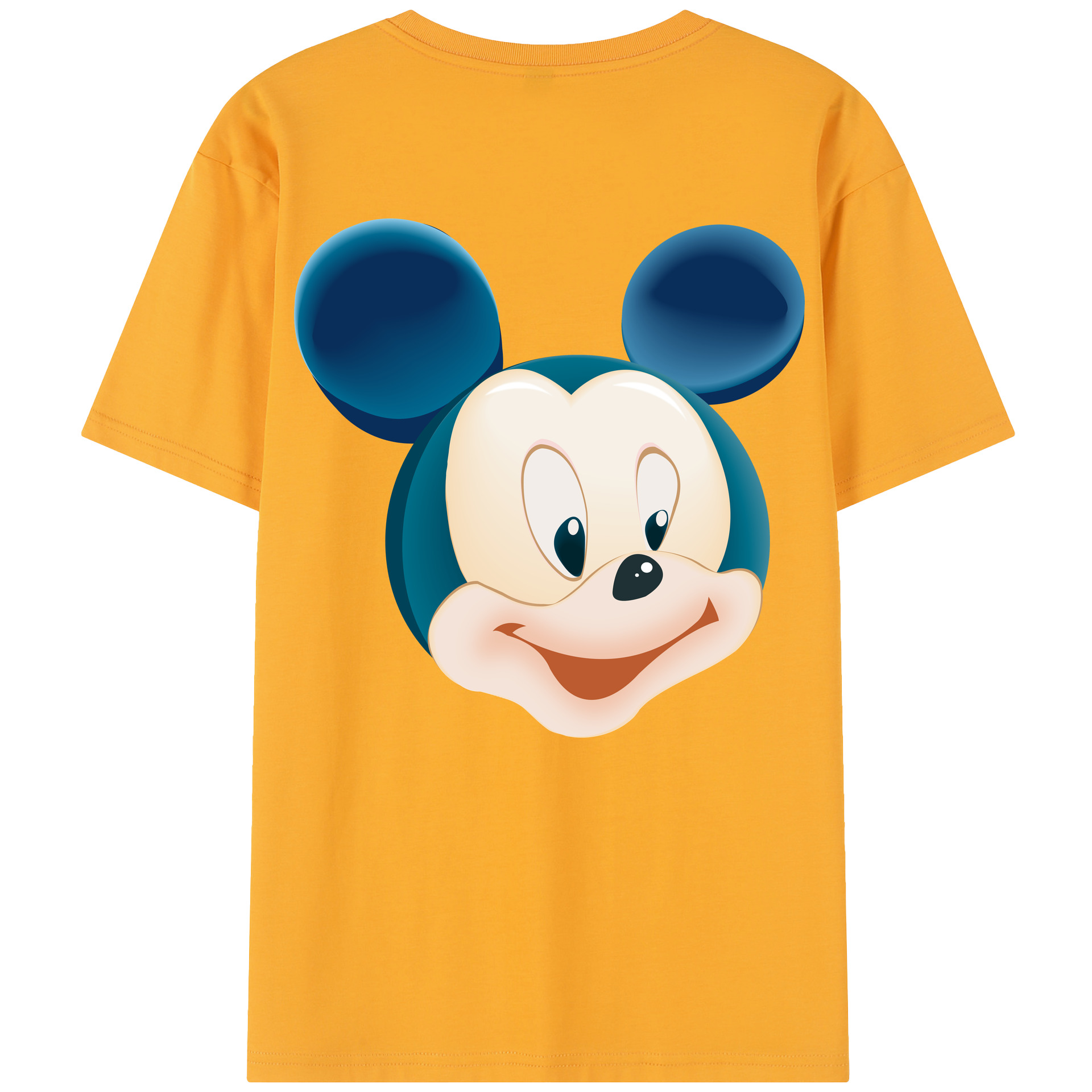 （画像用） ミッキーマウス Mickey Mouse レディース半袖Tシャツ(バックプリント)