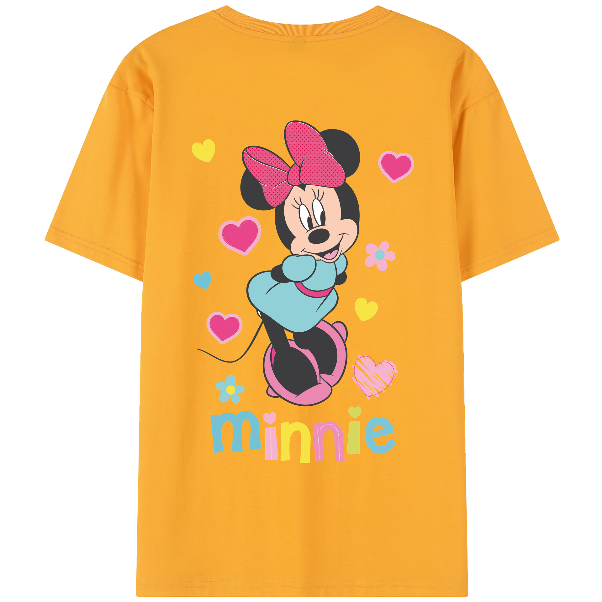 （画像用） ミッキーマウス Mickey Mouse レディース半袖Tシャツ(バックプリント)