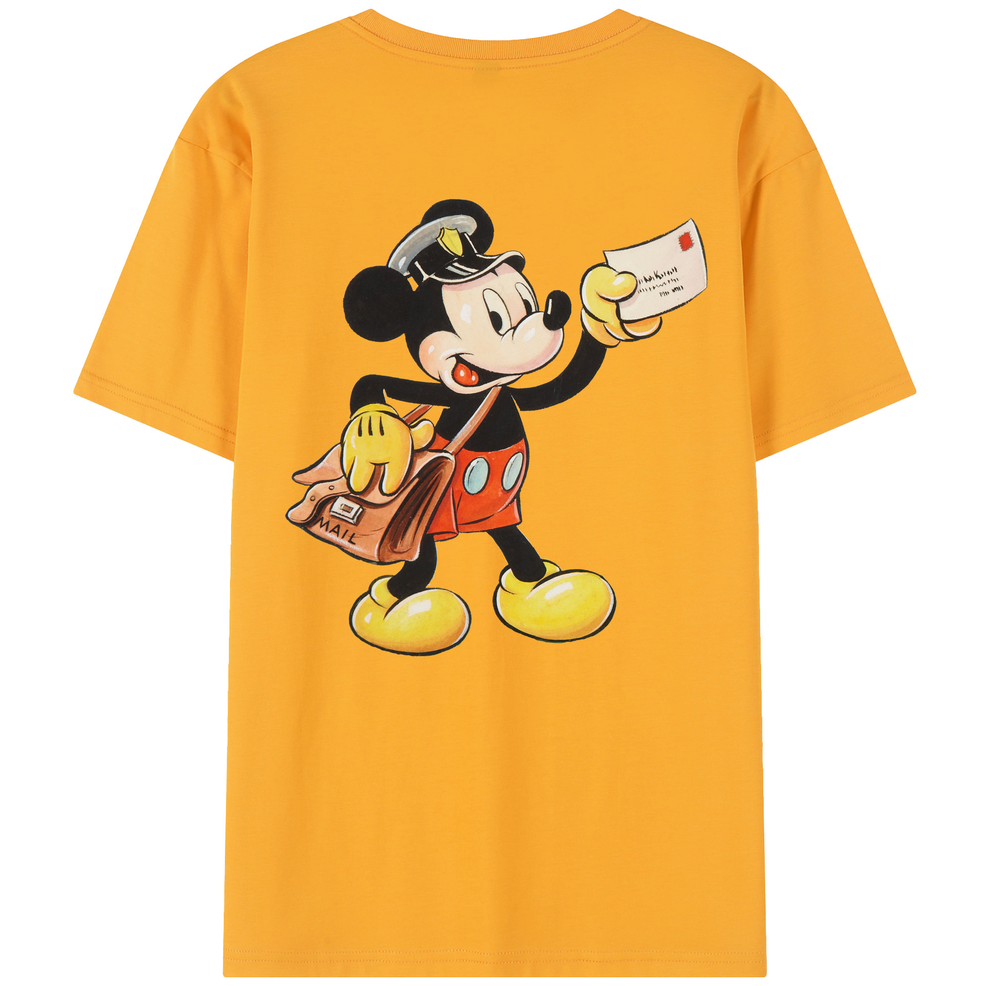 （画像用） ミッキーマウス Mickey Mouse レディース半袖Tシャツ(バックプリント)