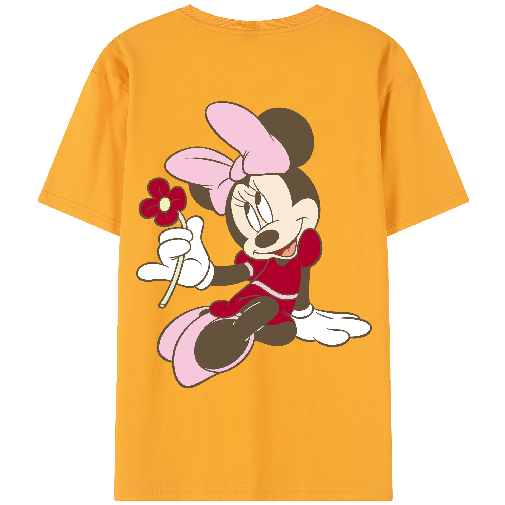 （画像用） ミッキーマウス Mickey Mouse レディース半袖Tシャツ(バックプリント)