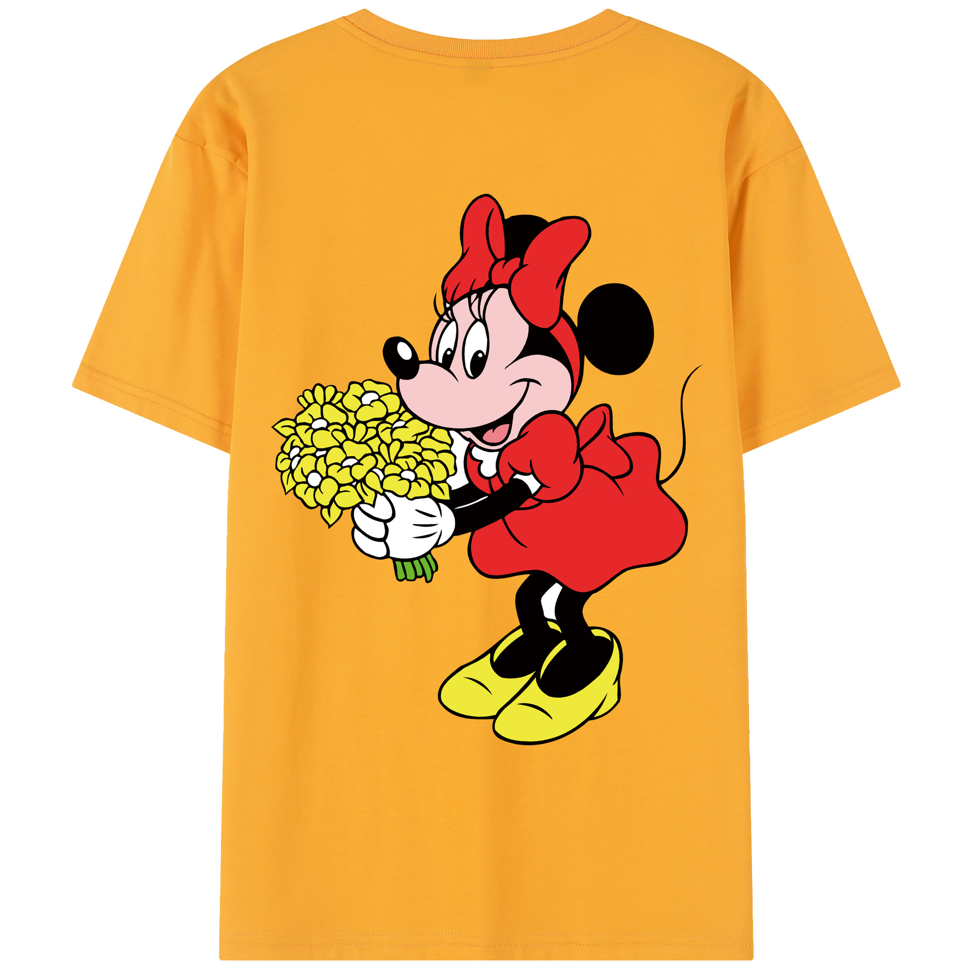 （画像用） ミッキーマウス Mickey Mouse レディース半袖Tシャツ(バックプリント)