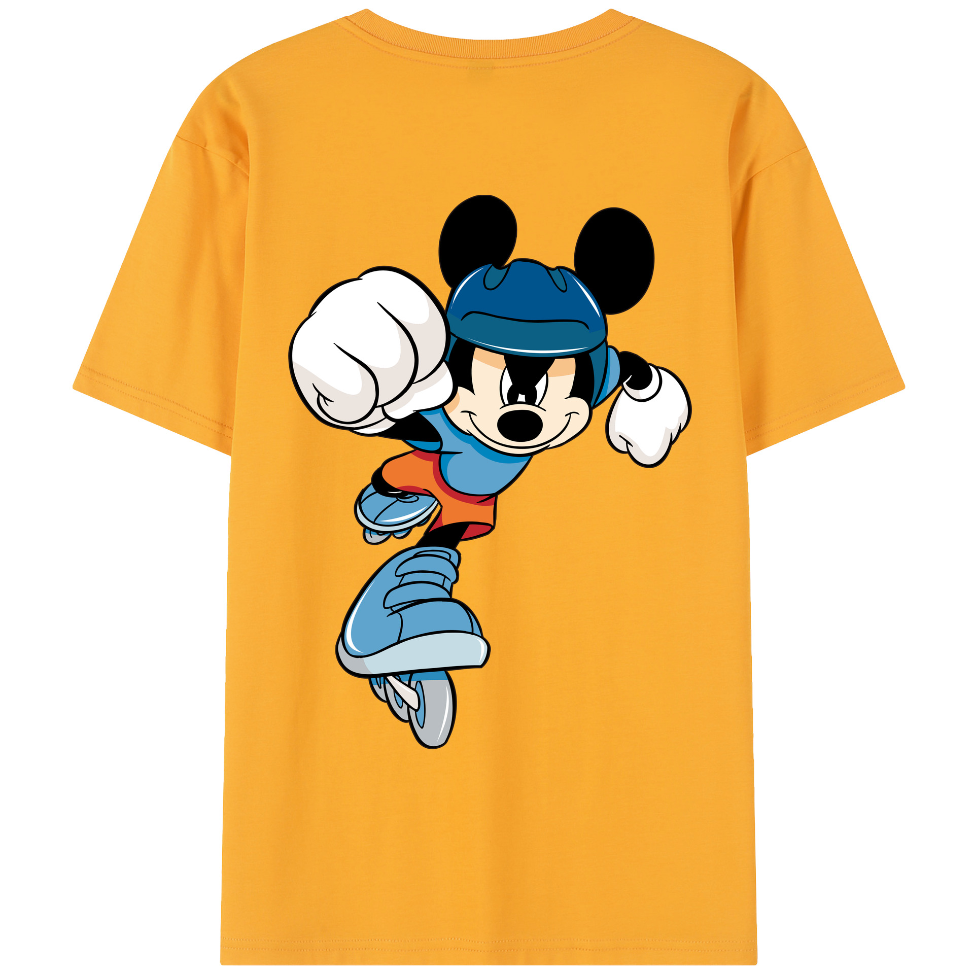 （画像用） ミッキーマウス Mickey Mouse レディース半袖Tシャツ(バックプリント)
